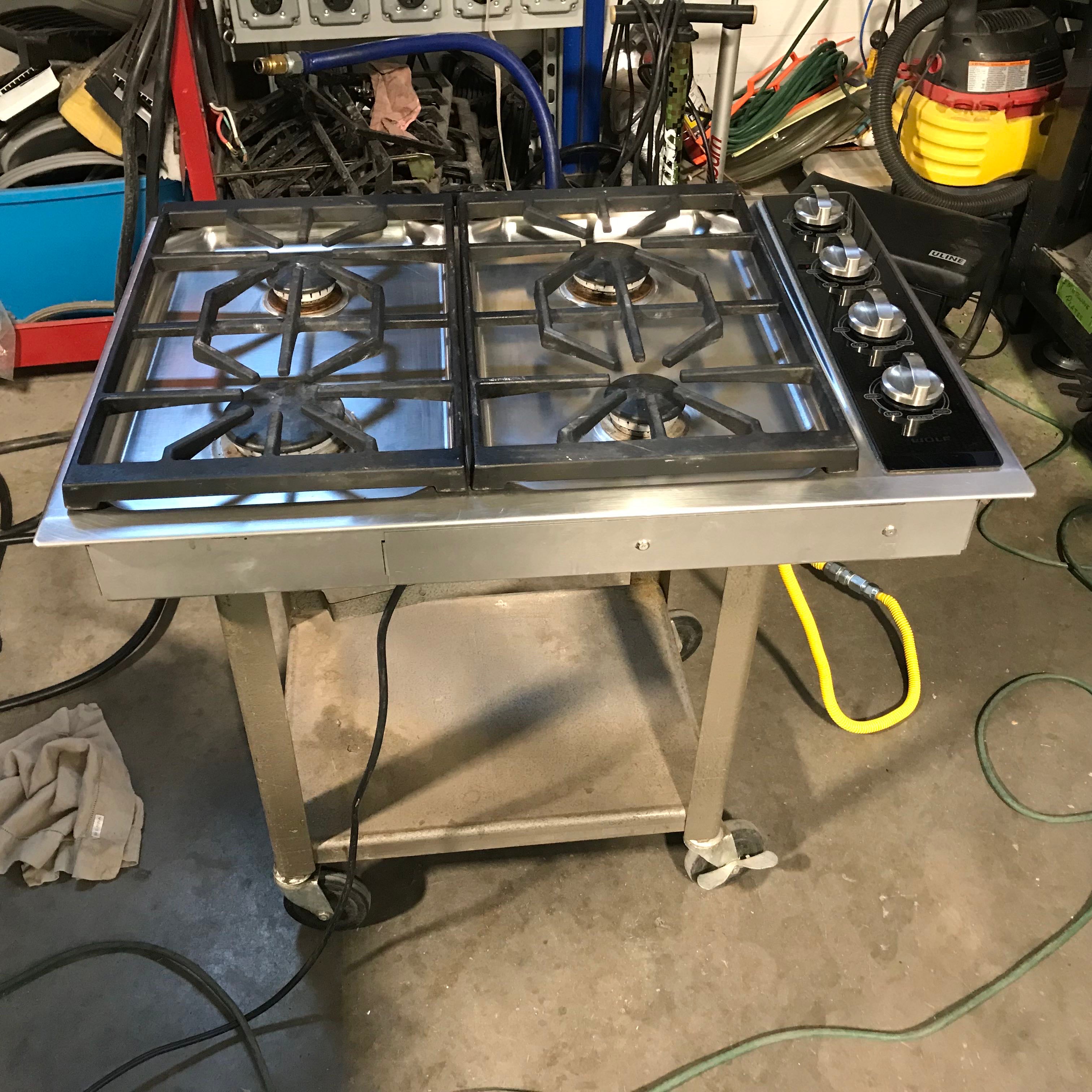 Wolf 30" Four Burner Gas Cook Top