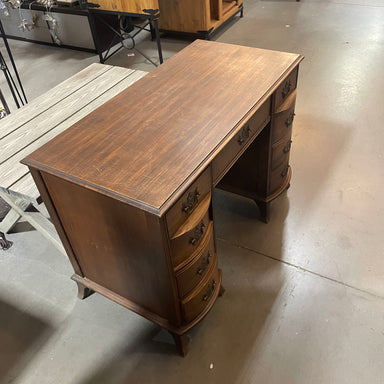 Dark Wood Stained with Storage and Metal Base Conference Table Desk —  Habitat Roaring Fork