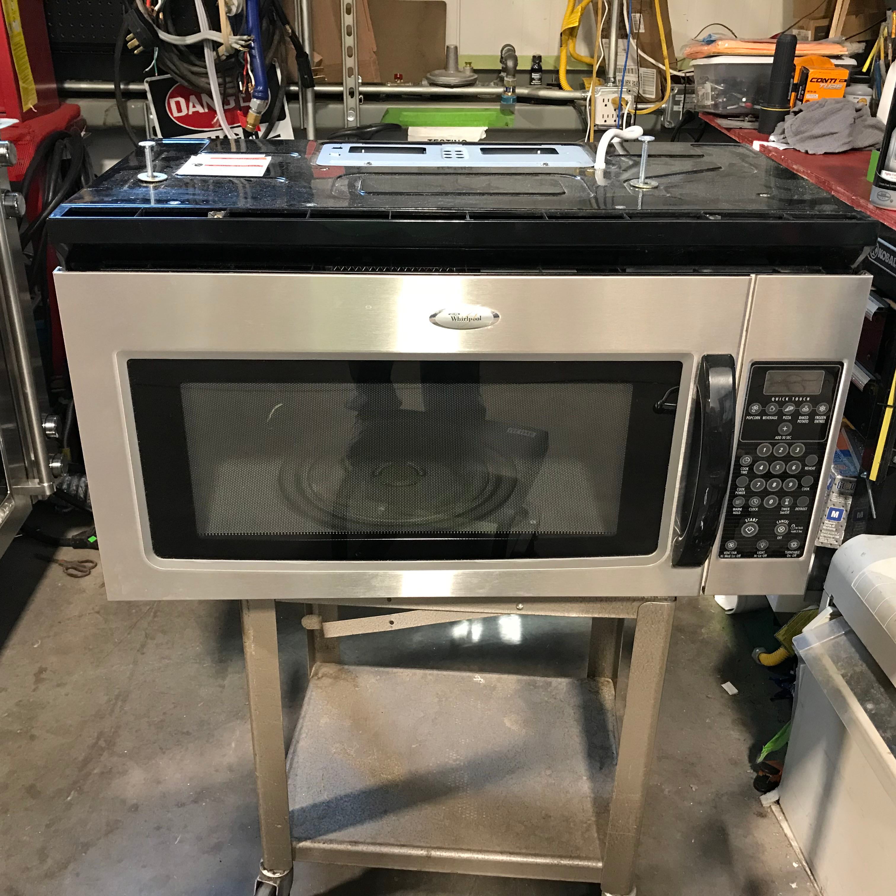 30"x 17"x 17" Whirlpool Stainless Steel Over The Range Microwave