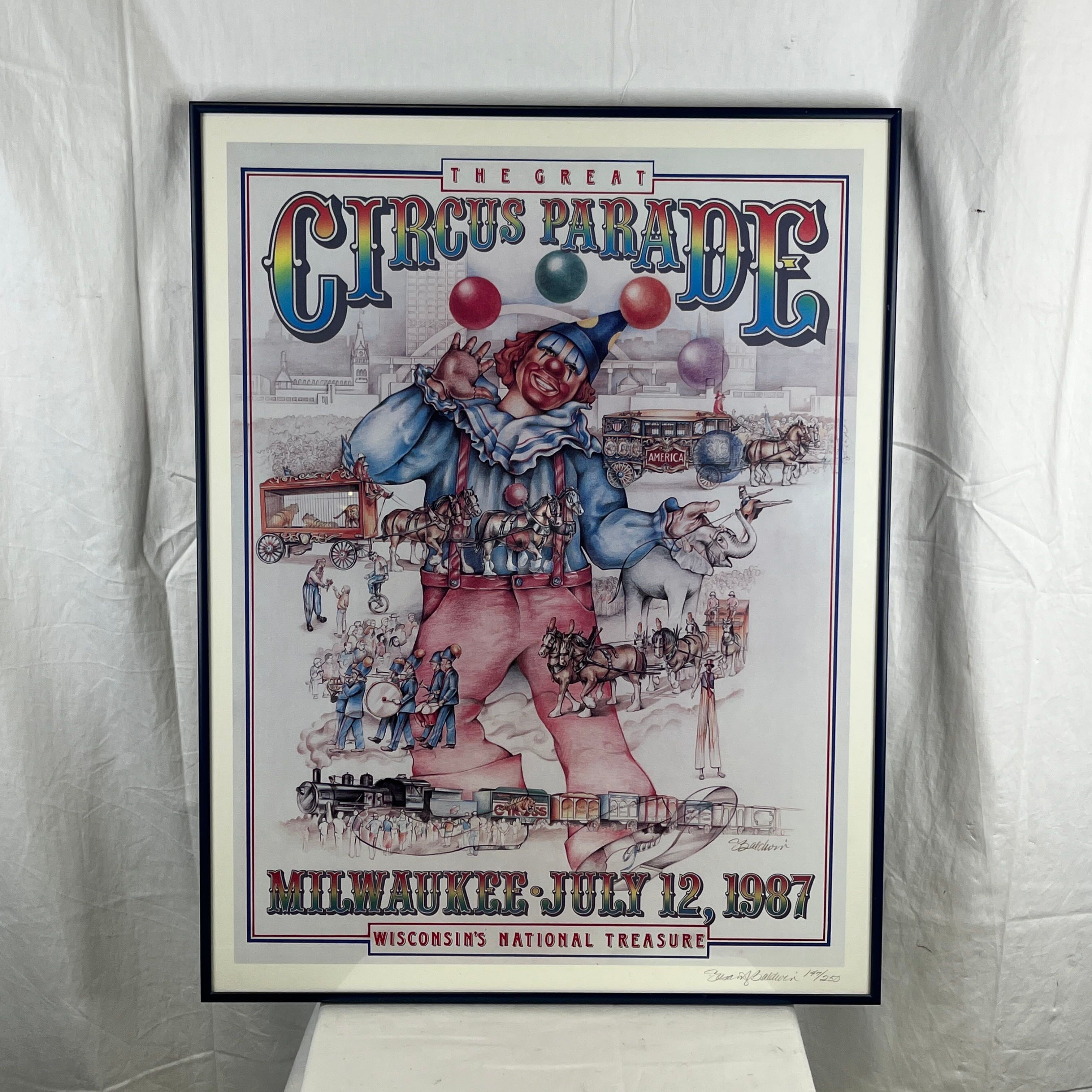 The Great Circus Parade by Susan Baldwin Signed 147/250 Framed Print