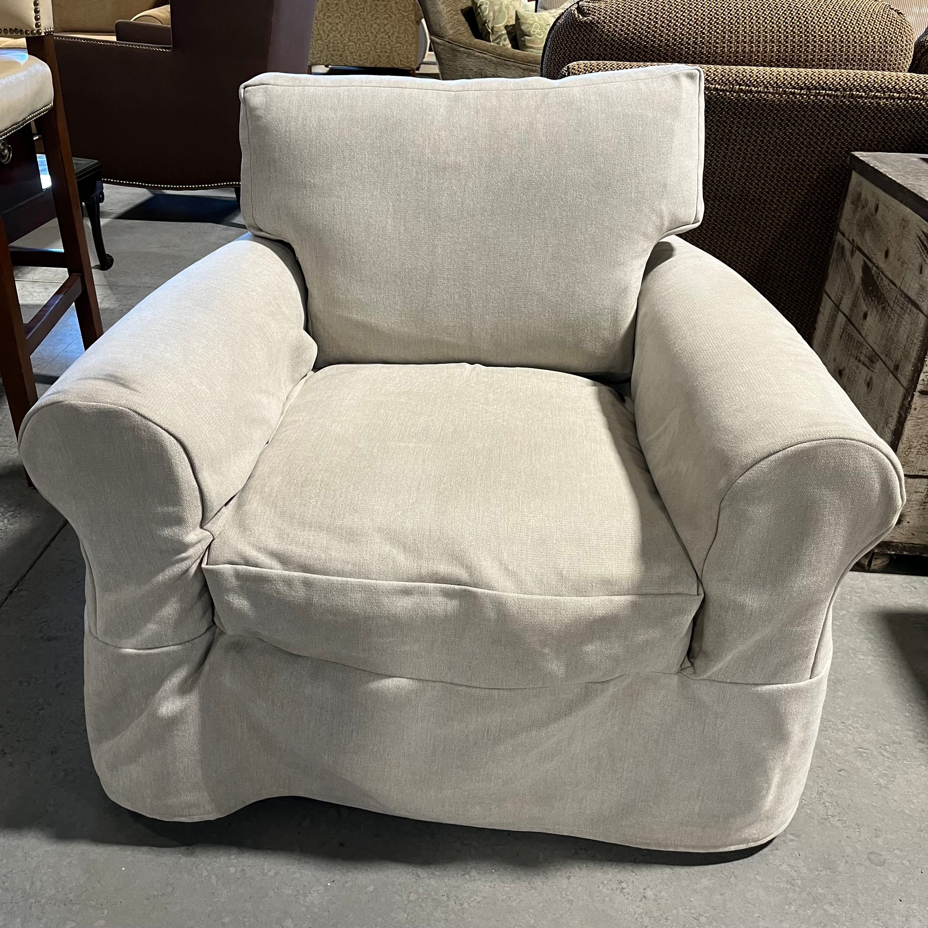 Home Gear by Lee Industries Oatmeal Slip Covered Chair