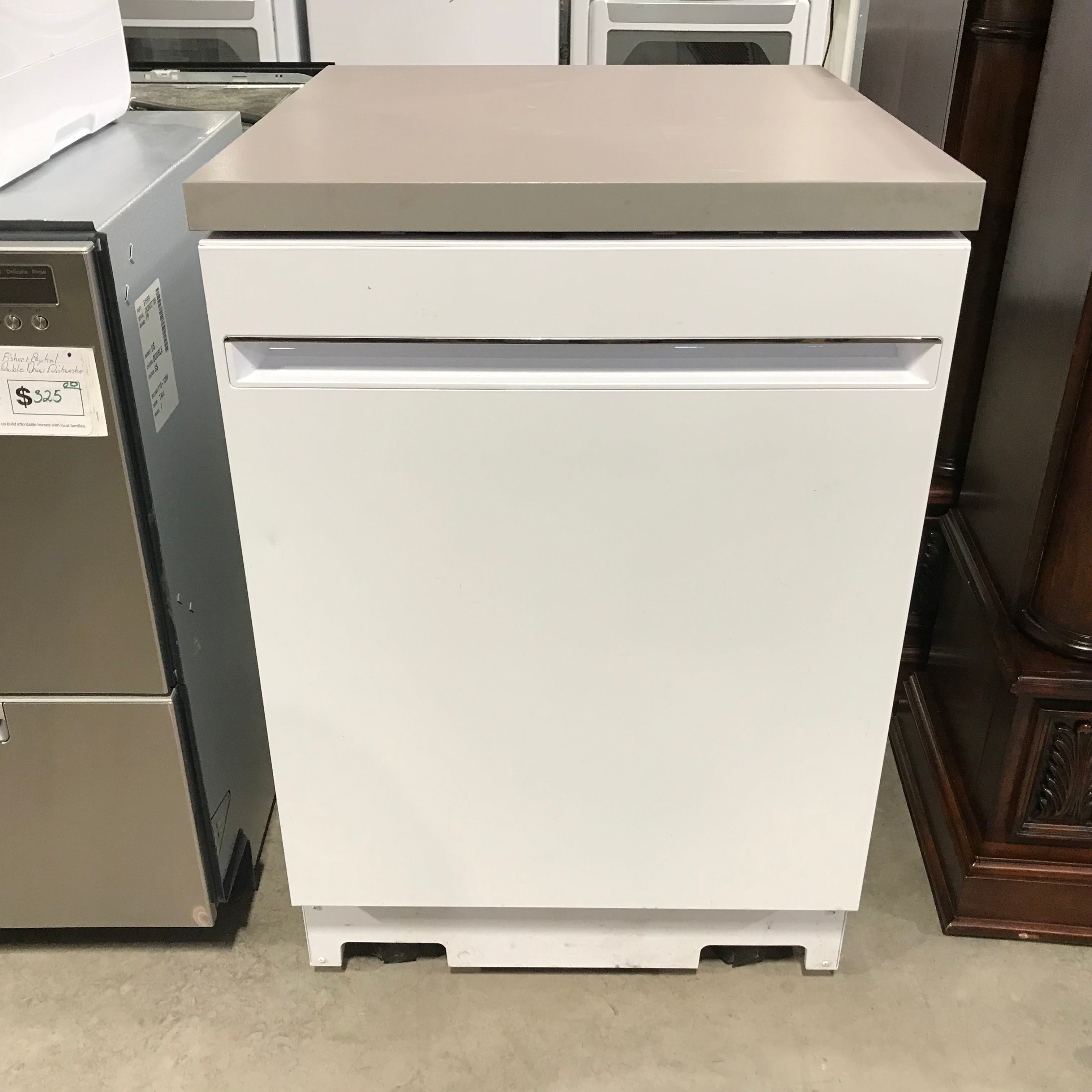GE White Portable Dishwasher