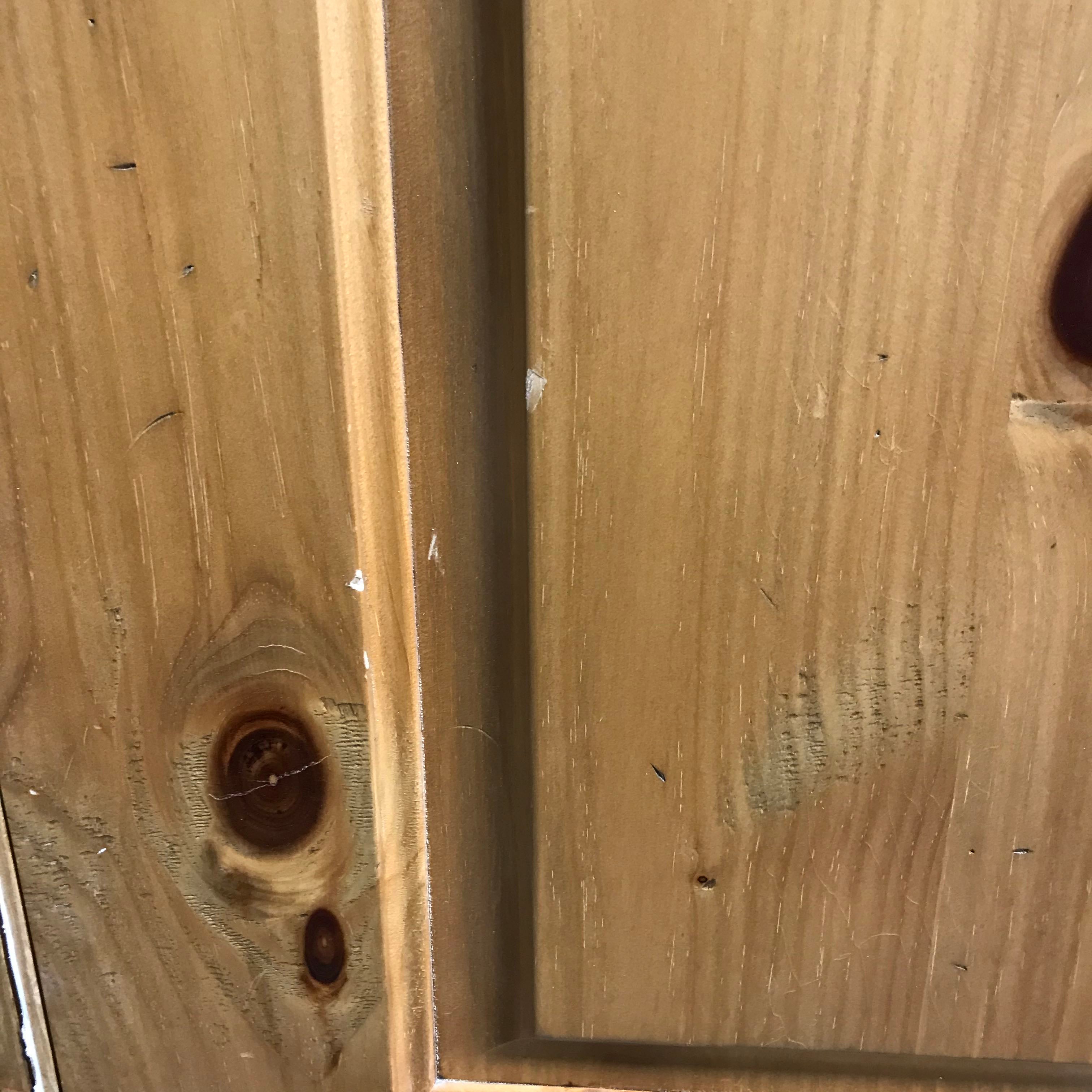 29.75"x 94.25"x 1.75" 2 Panel Honey Finish Knotty Pine with Jamb Interior Door