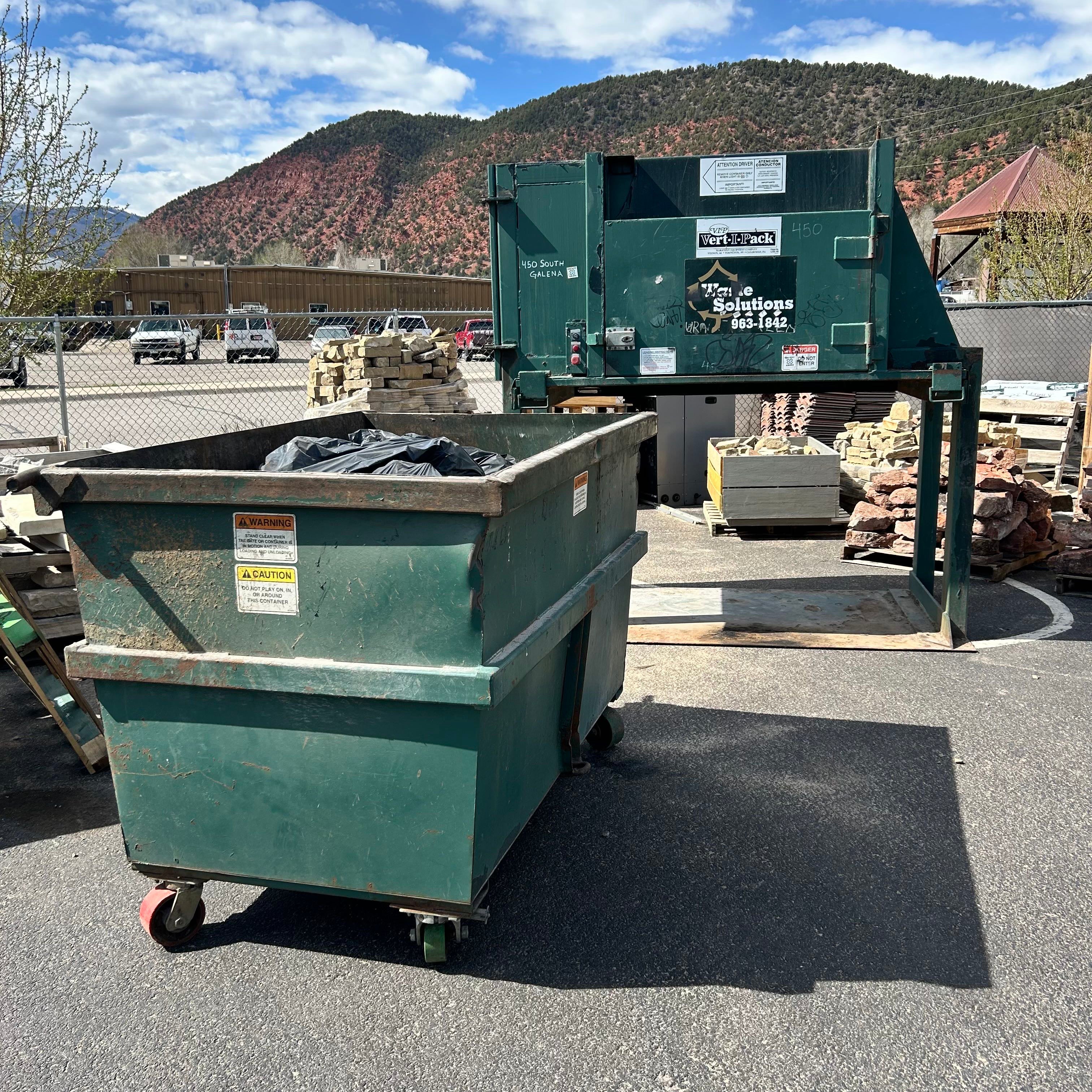 Vert-i-Pack Industrial 4 Yard Trash Compactor