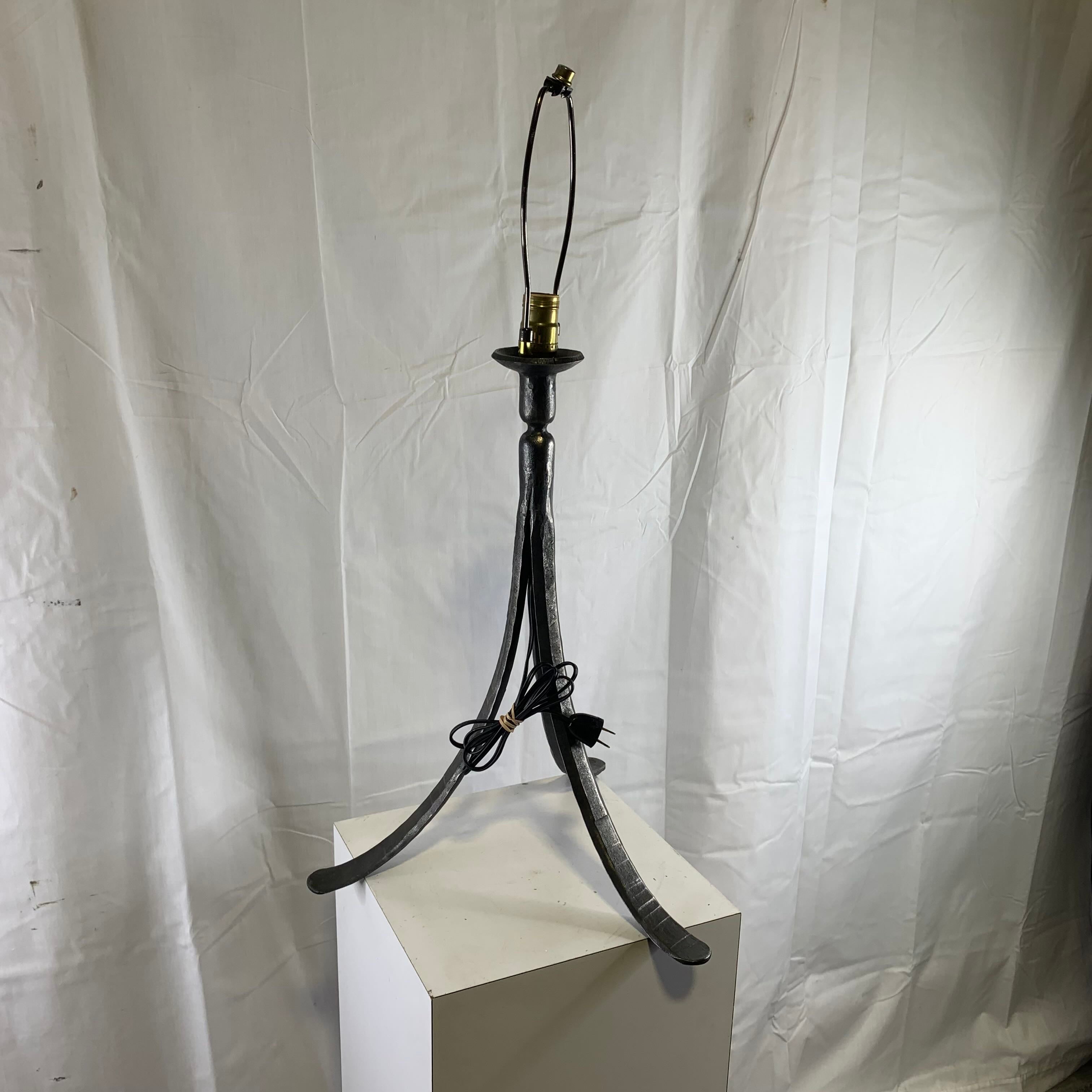 16" Diameter x 29.5" Iron Three Legged Table Lamp