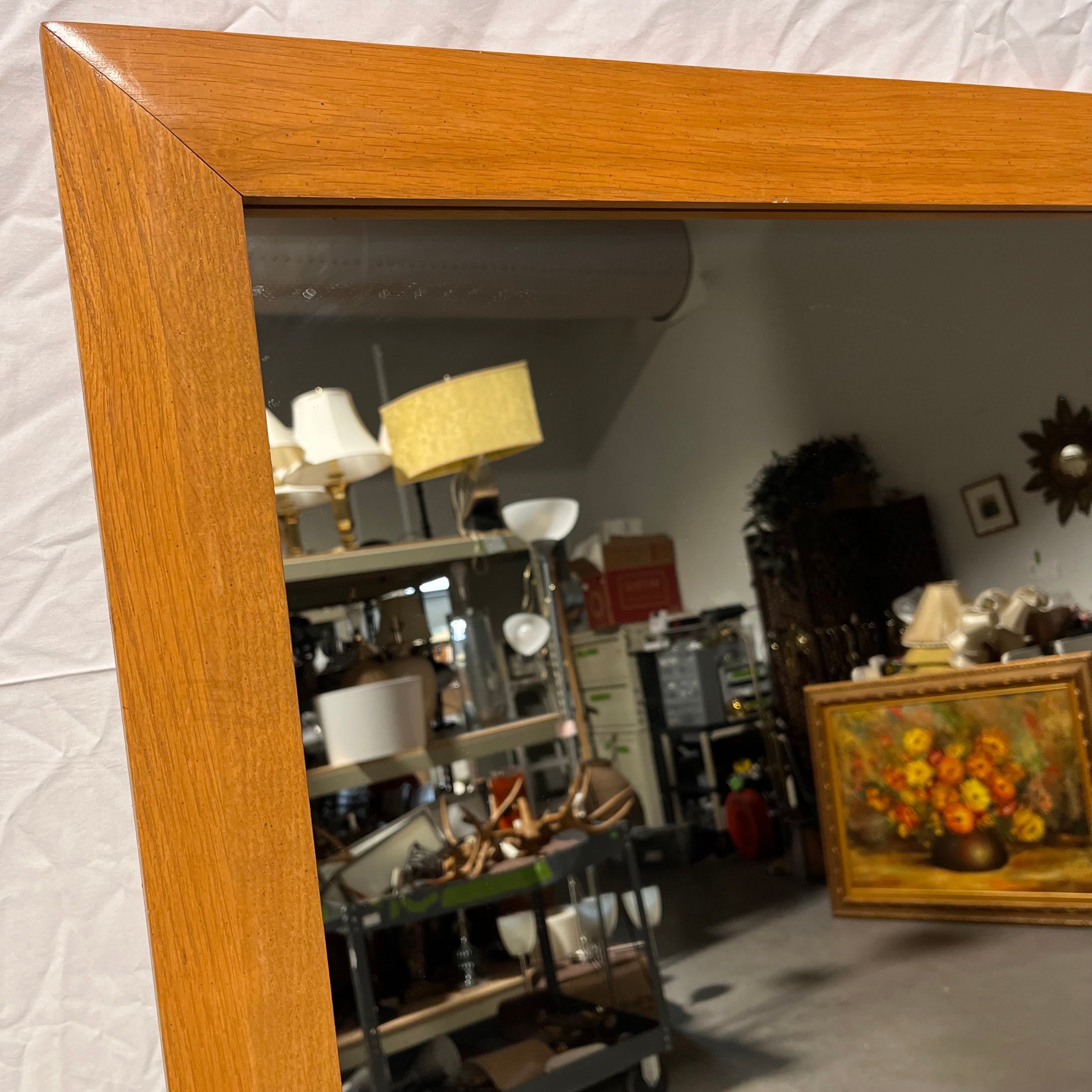 Thomasville Oak Framed Mirror