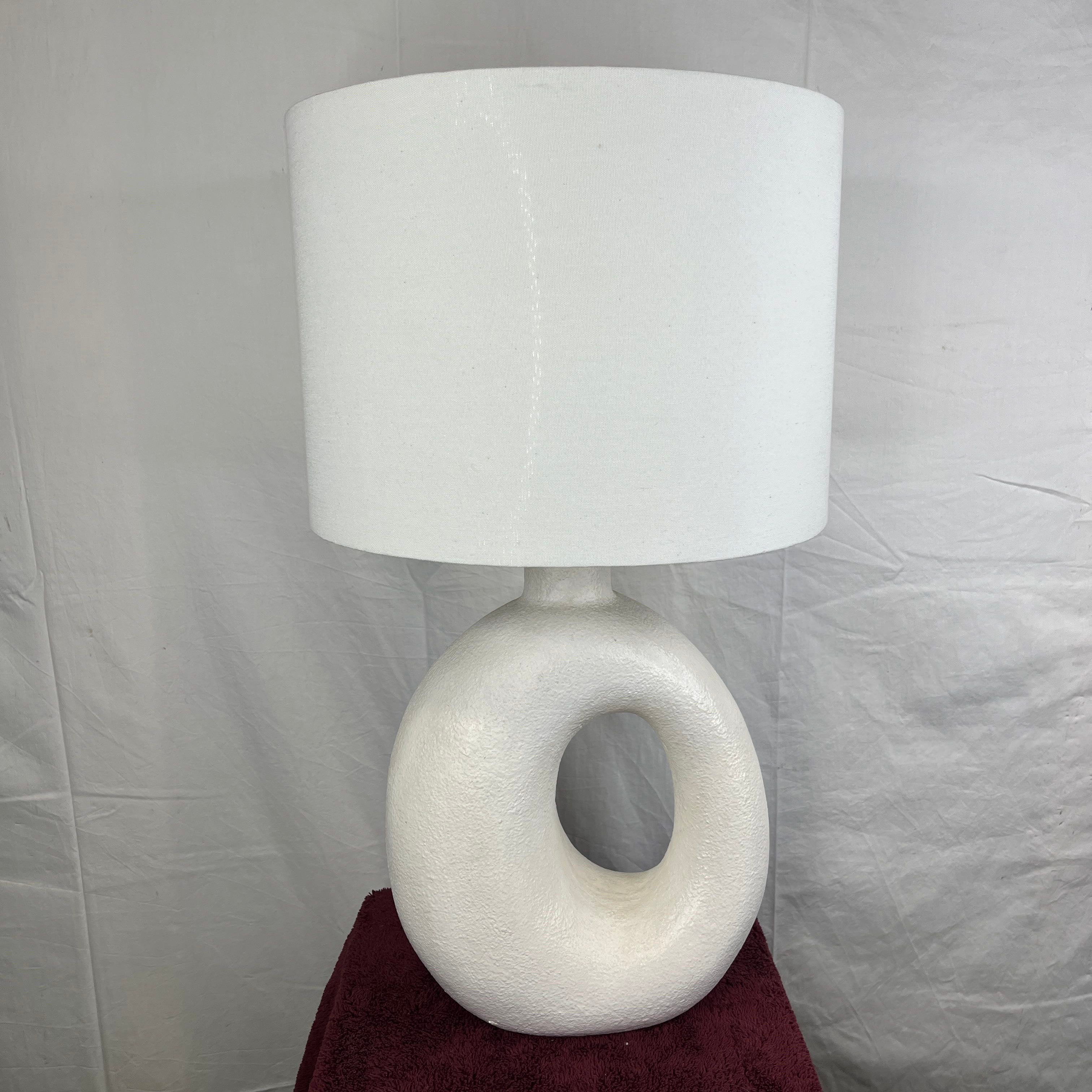 CB2 Algarve White Ceramic Table Lamp