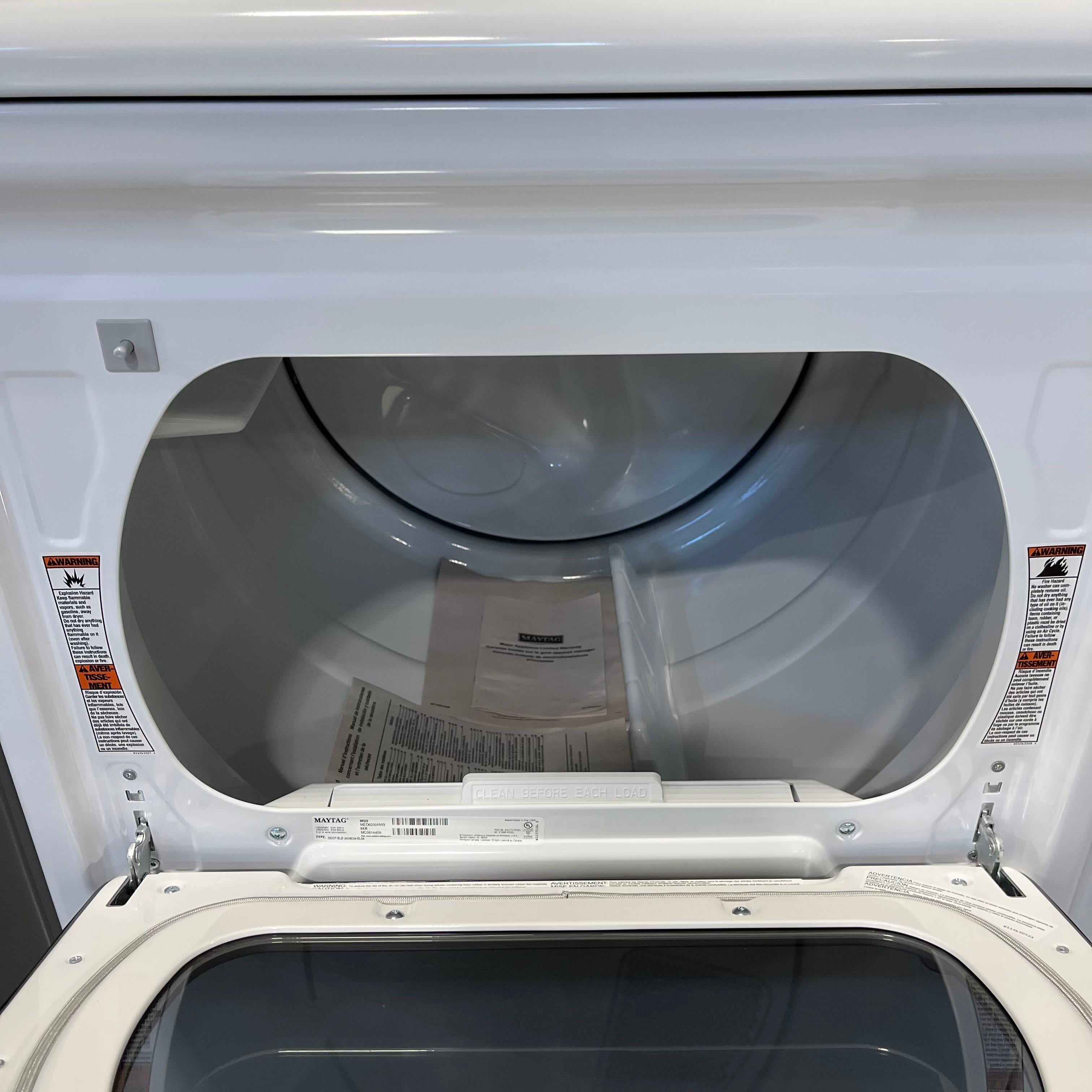 F2023 Maytag Smart Capable Electric White Dryer