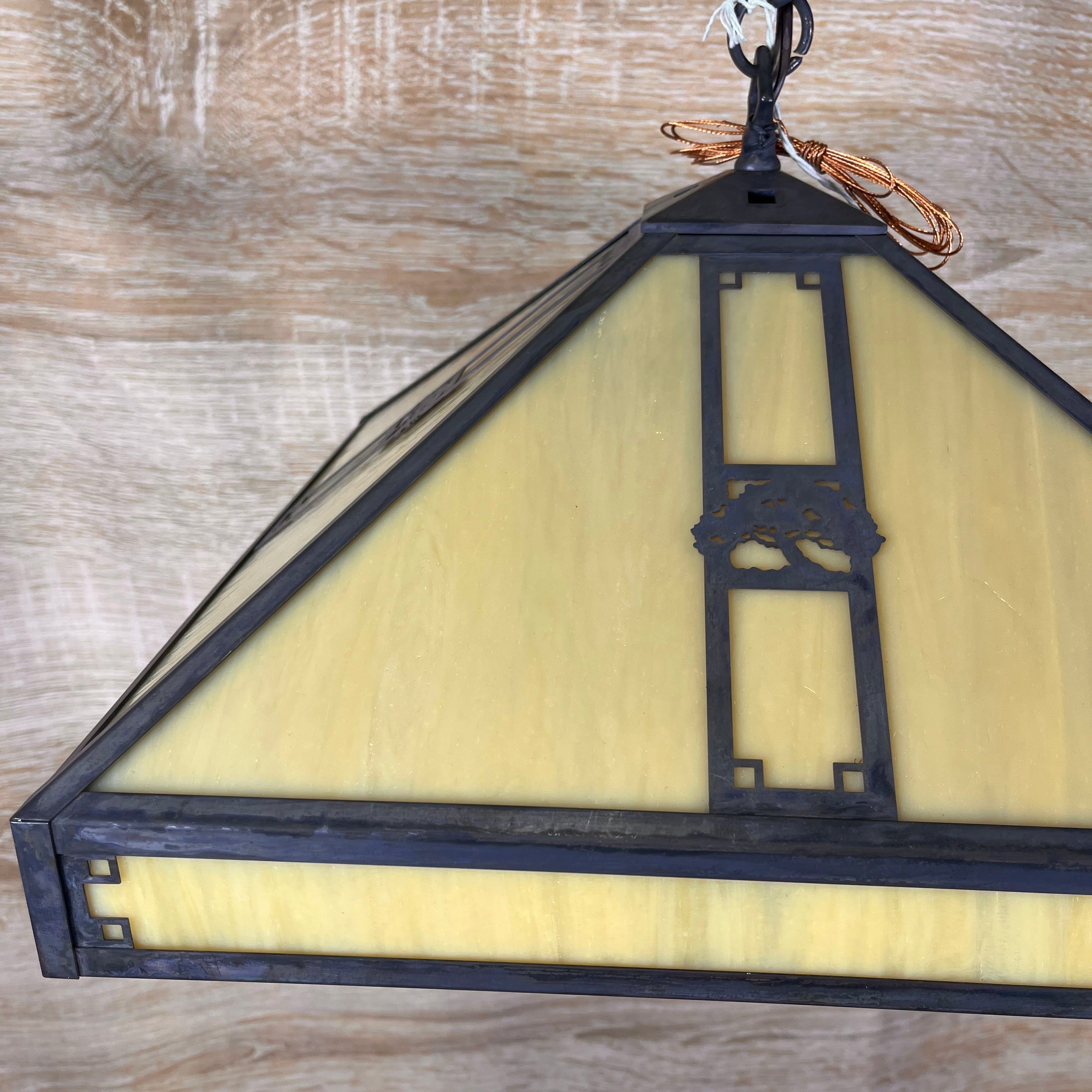 Arroyo Craftman 4-Light Square Arts and Craft Style Ceiling Pendant