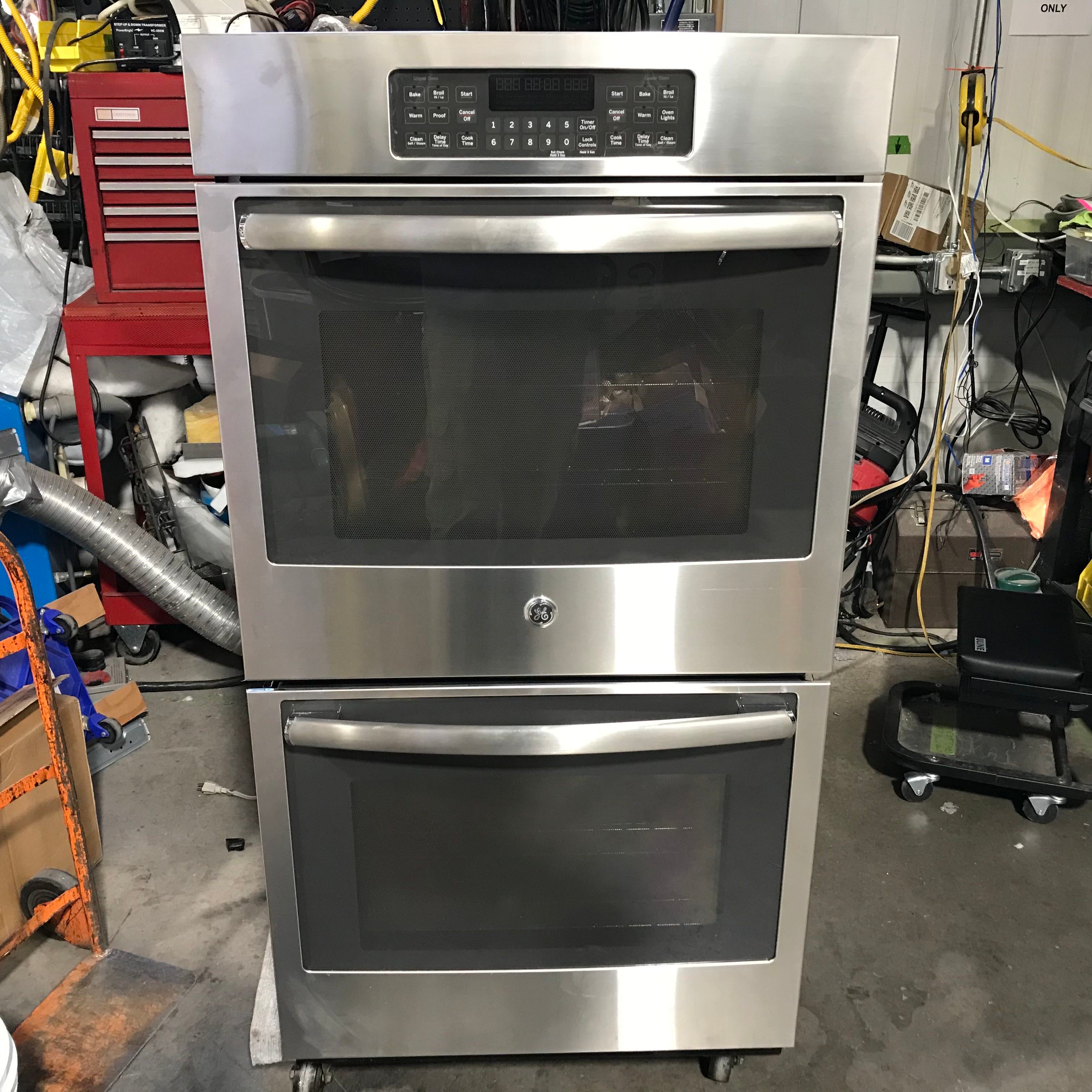GE Stainless Steel Double Oven Wall Oven