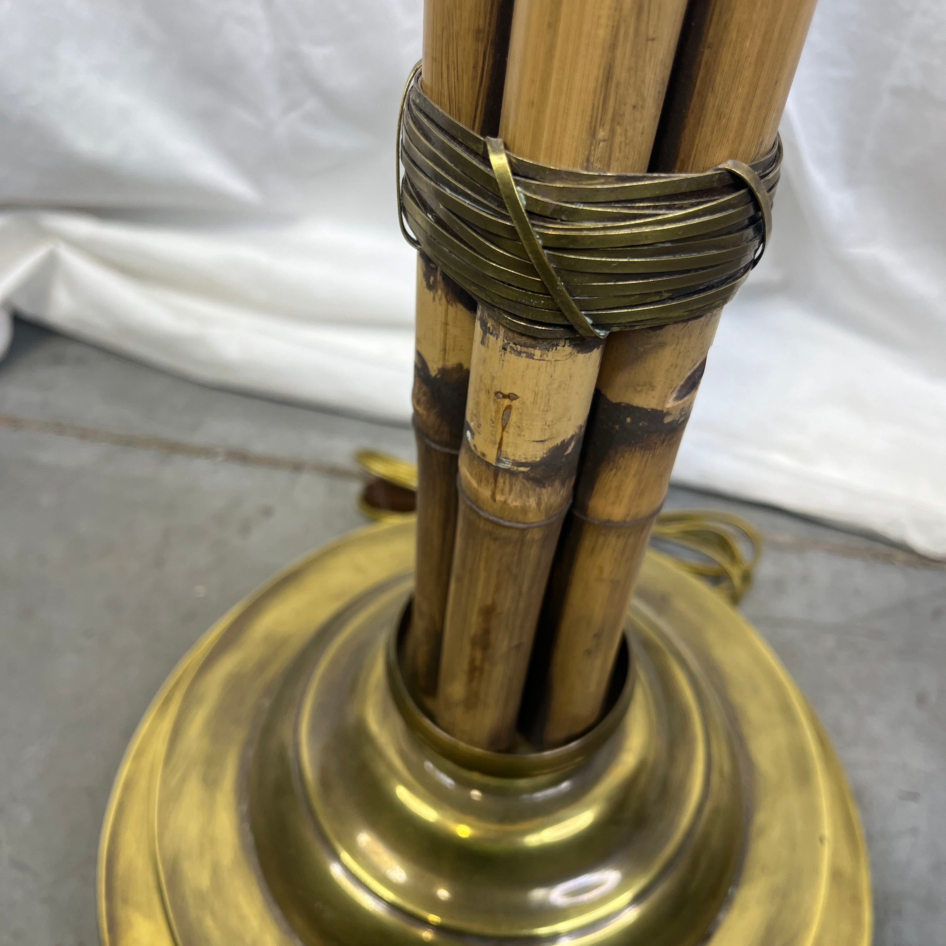 Vintage Bamboo Bundle Wrapped in Brass with Solid Brass Base 1930's Fl —  Habitat Roaring Fork