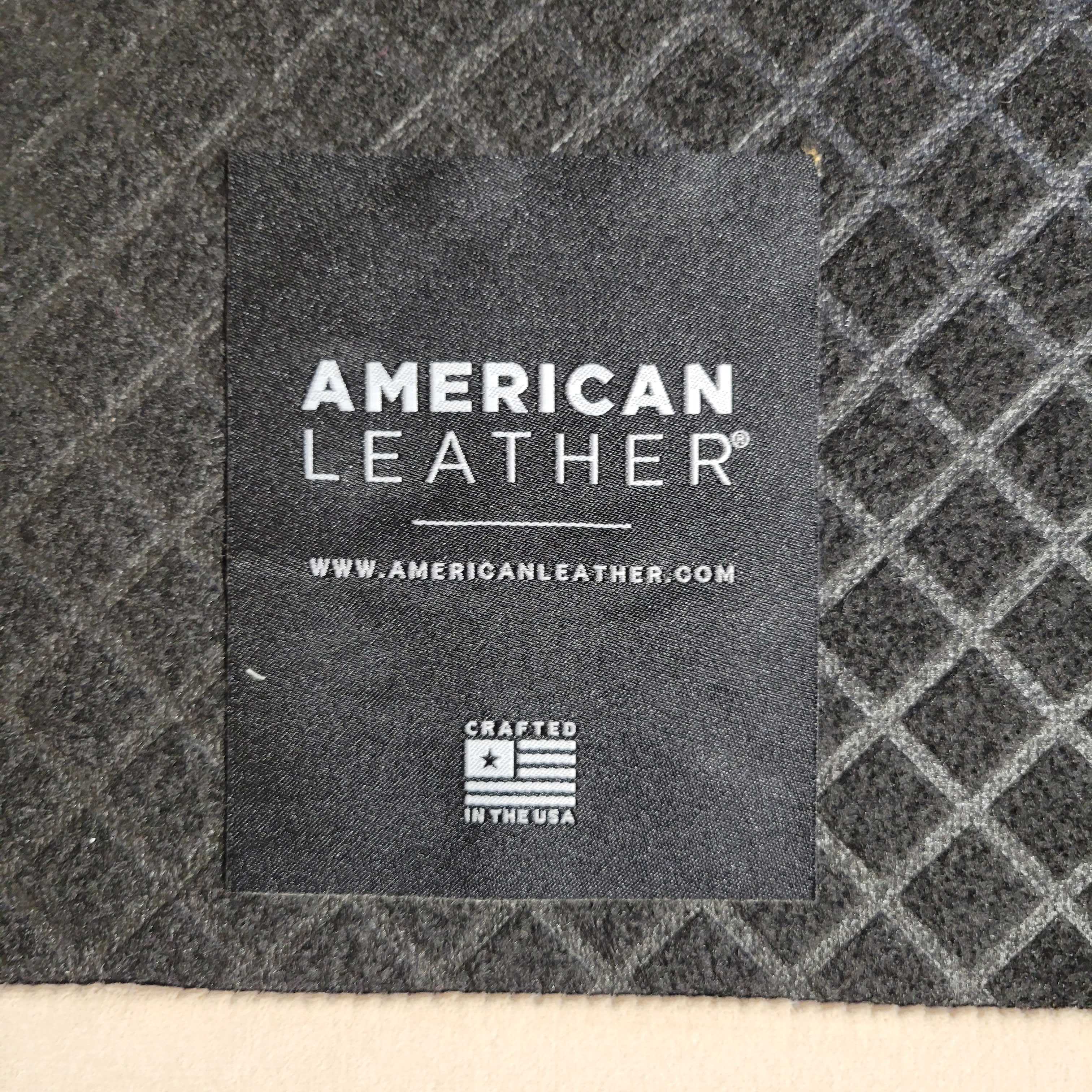 American Leather Beige Velveteen Down King Sleeper 3 Piece Sectional