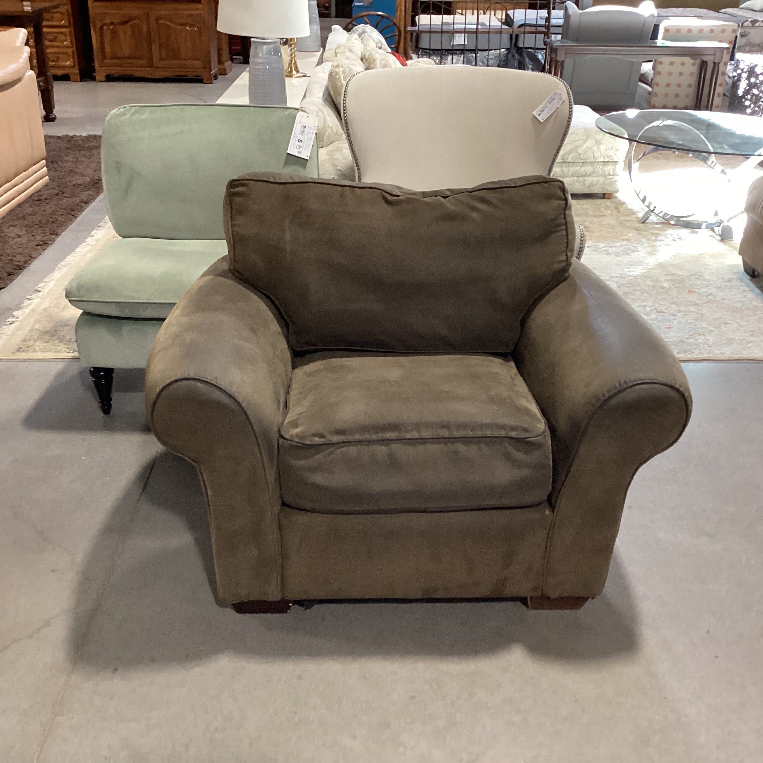 Sofa Mart Olive Brown Micro Chair