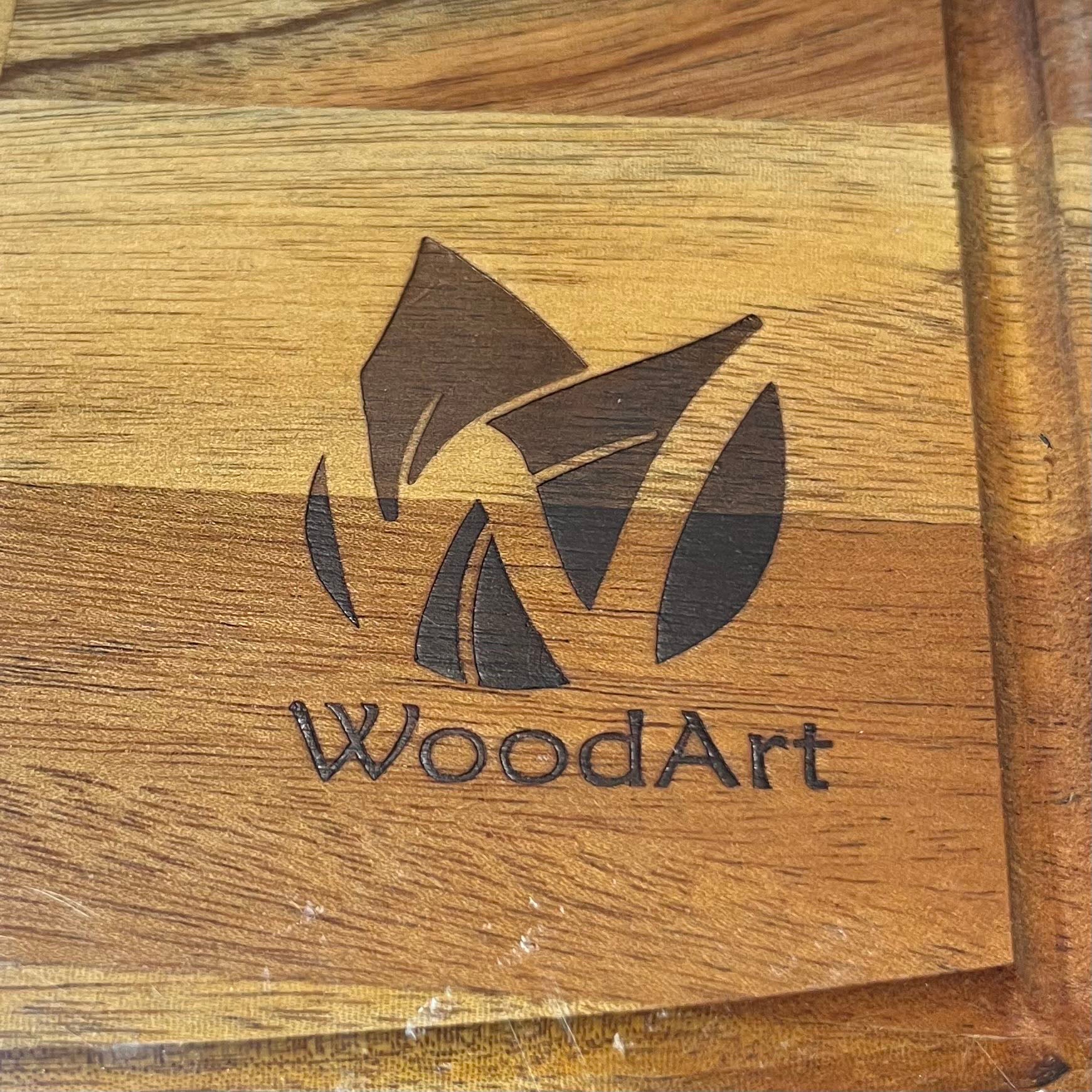 WoodArt Mahogany Rectangle with Handle Cutting Board 18"x 10"x 1.25"