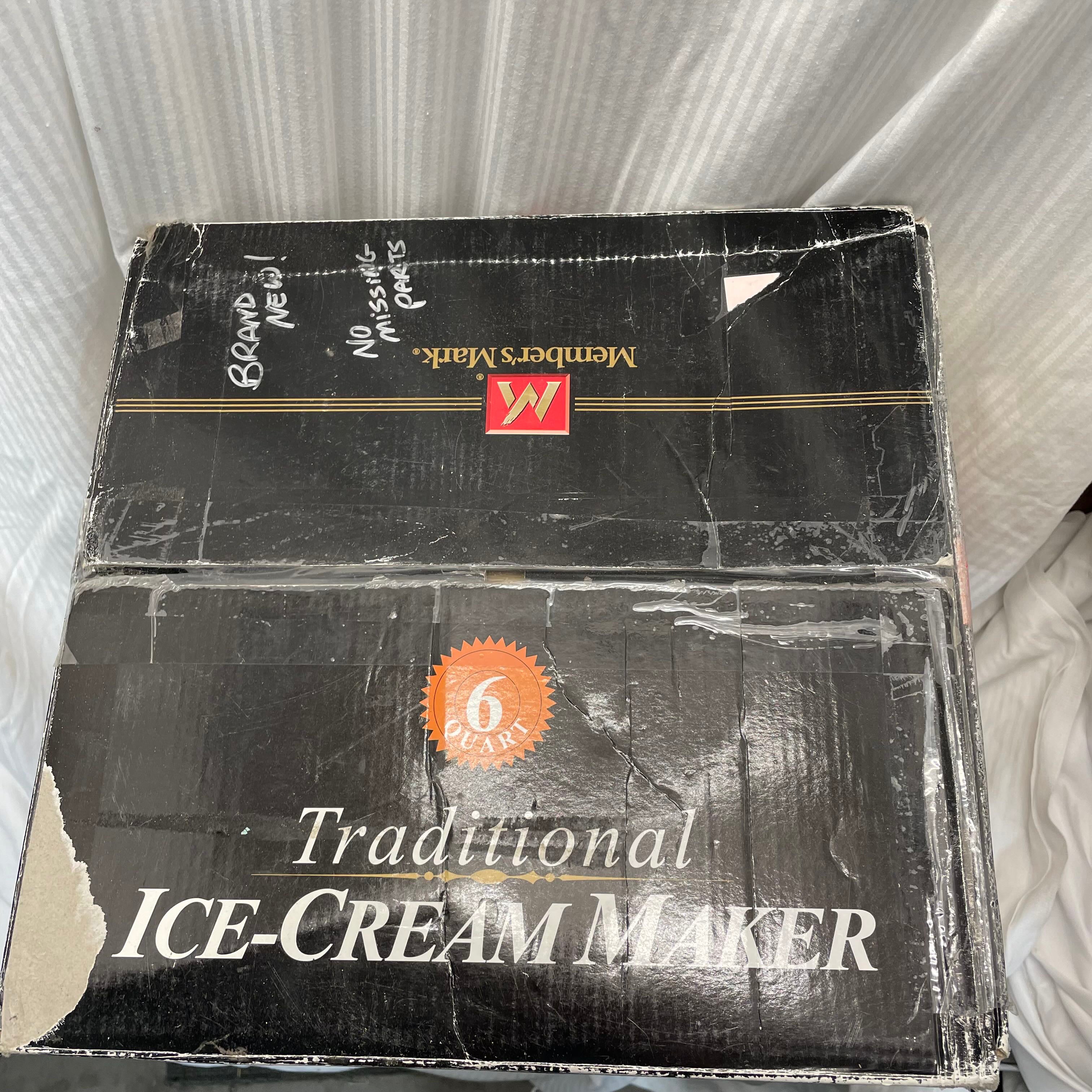 6 Qt. Members Mark Traditional or Automated Ice Cream Maker