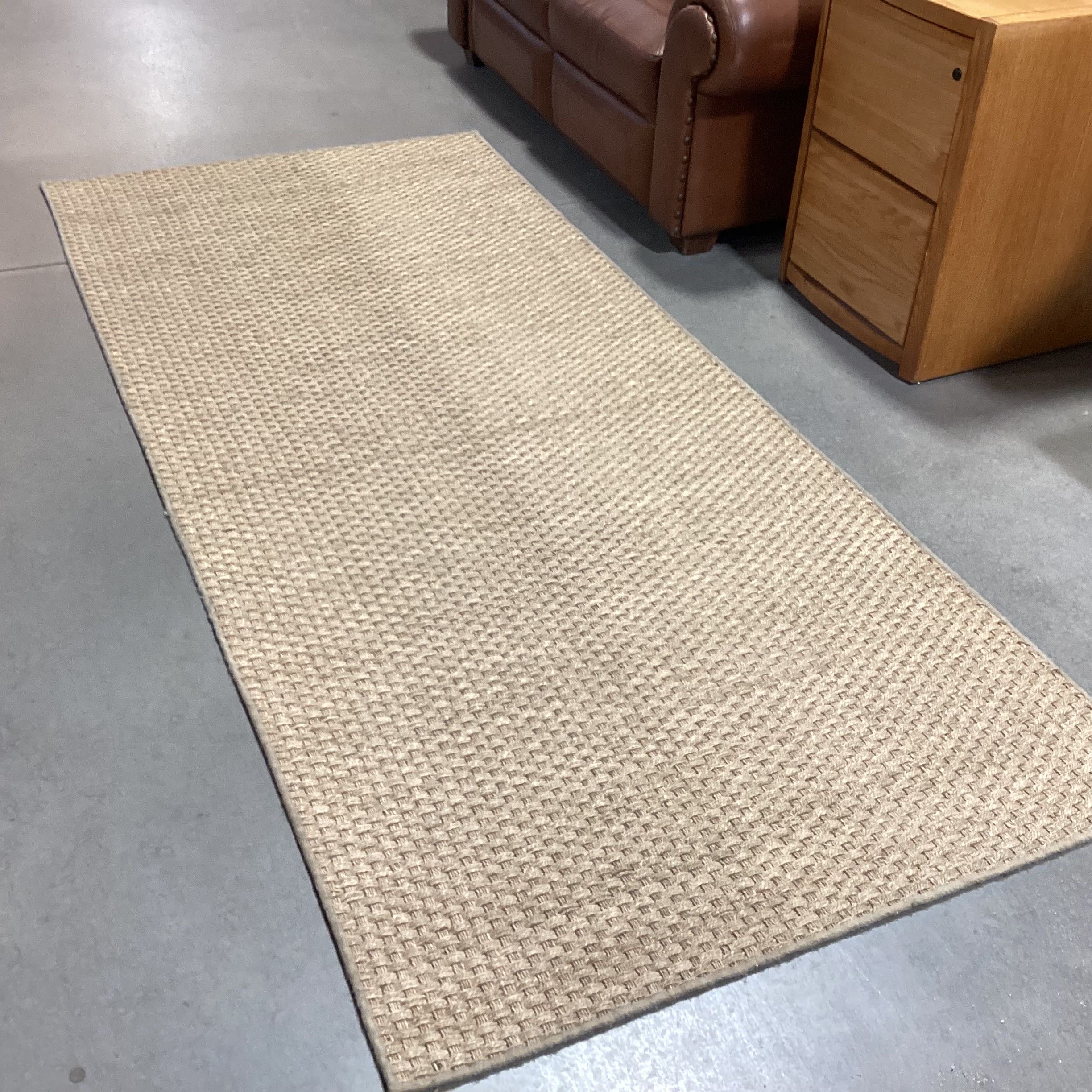 West Elm Seagrass Natural Fiber with Rubber Backing Rug