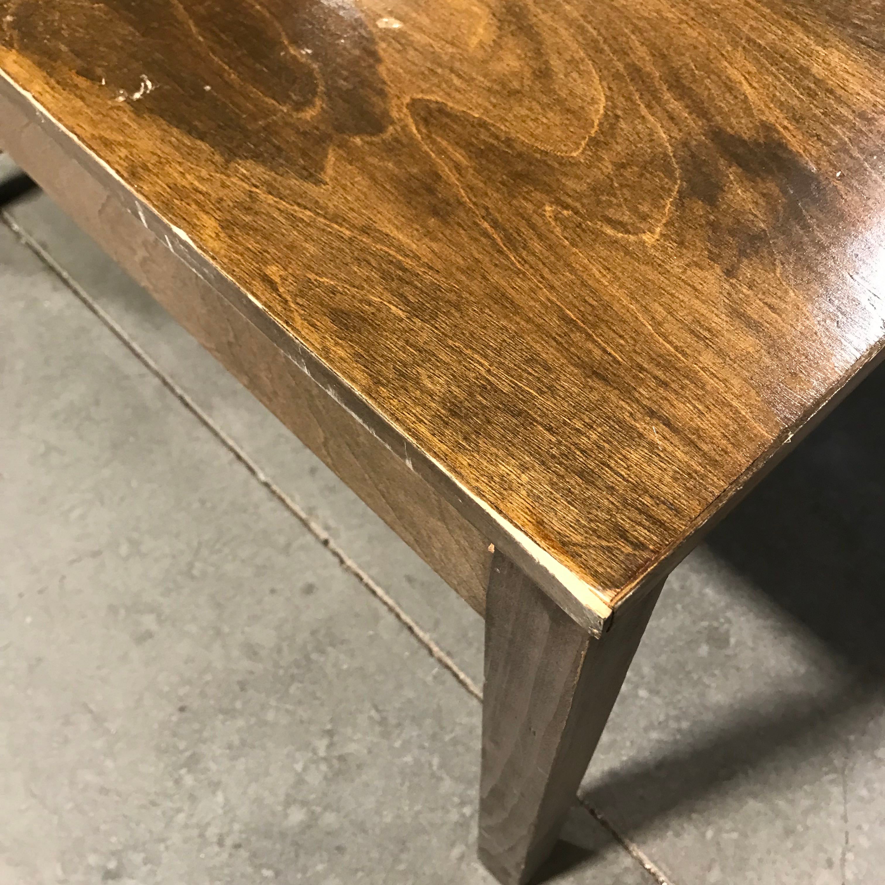 Tall Square Pine Coffee Table