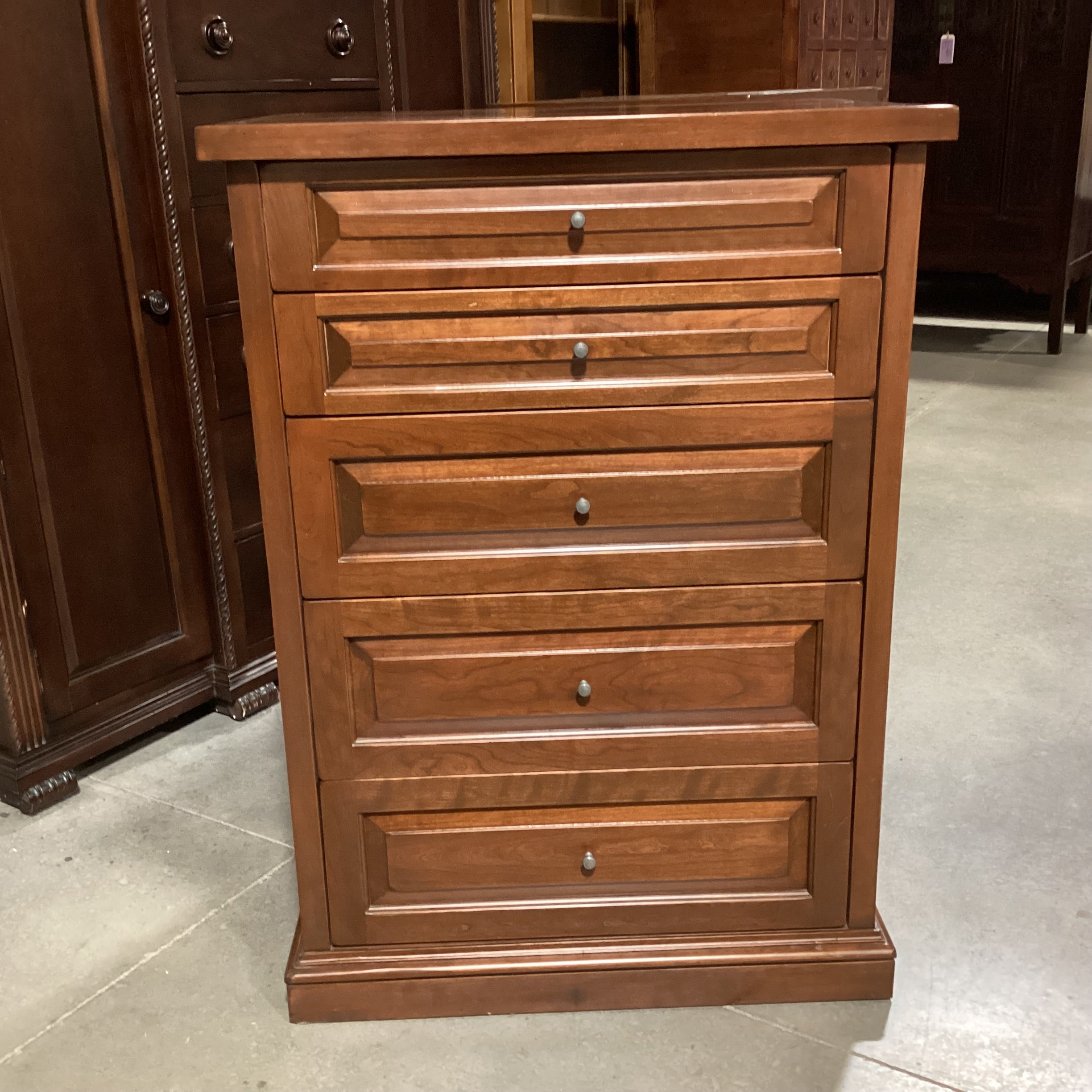 Custom Crafted Solid Finished Wood 5 Softclose Drawer Chest Dresser 34"x 25"x 48"