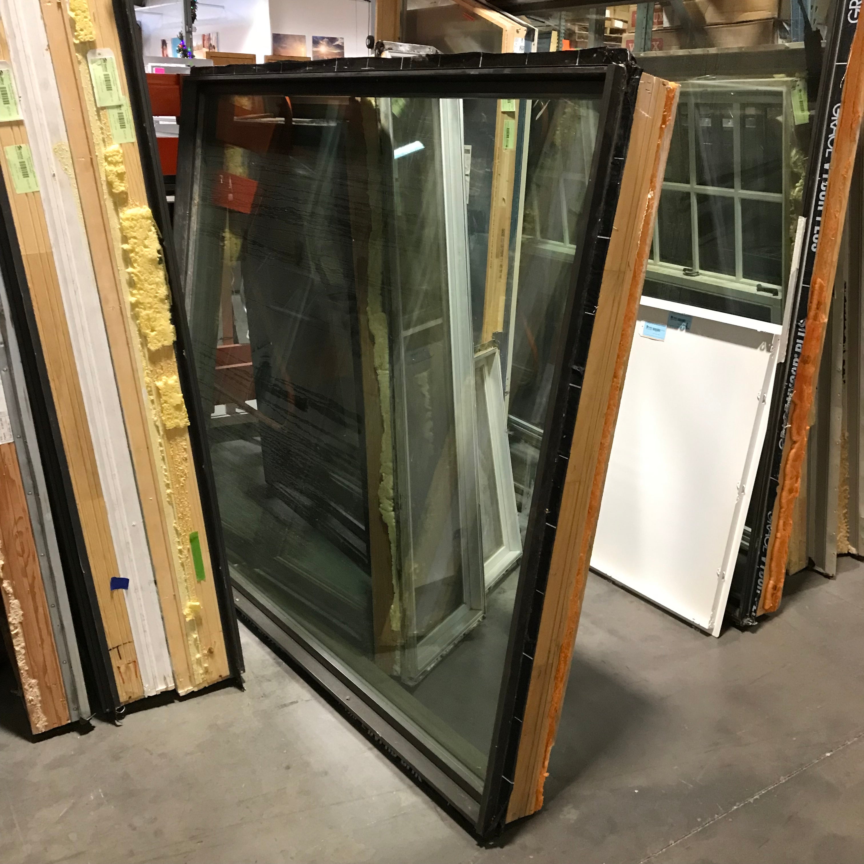 78.25"x 66"x 6.75" Brown Metal Clad FIXED Exterior Window