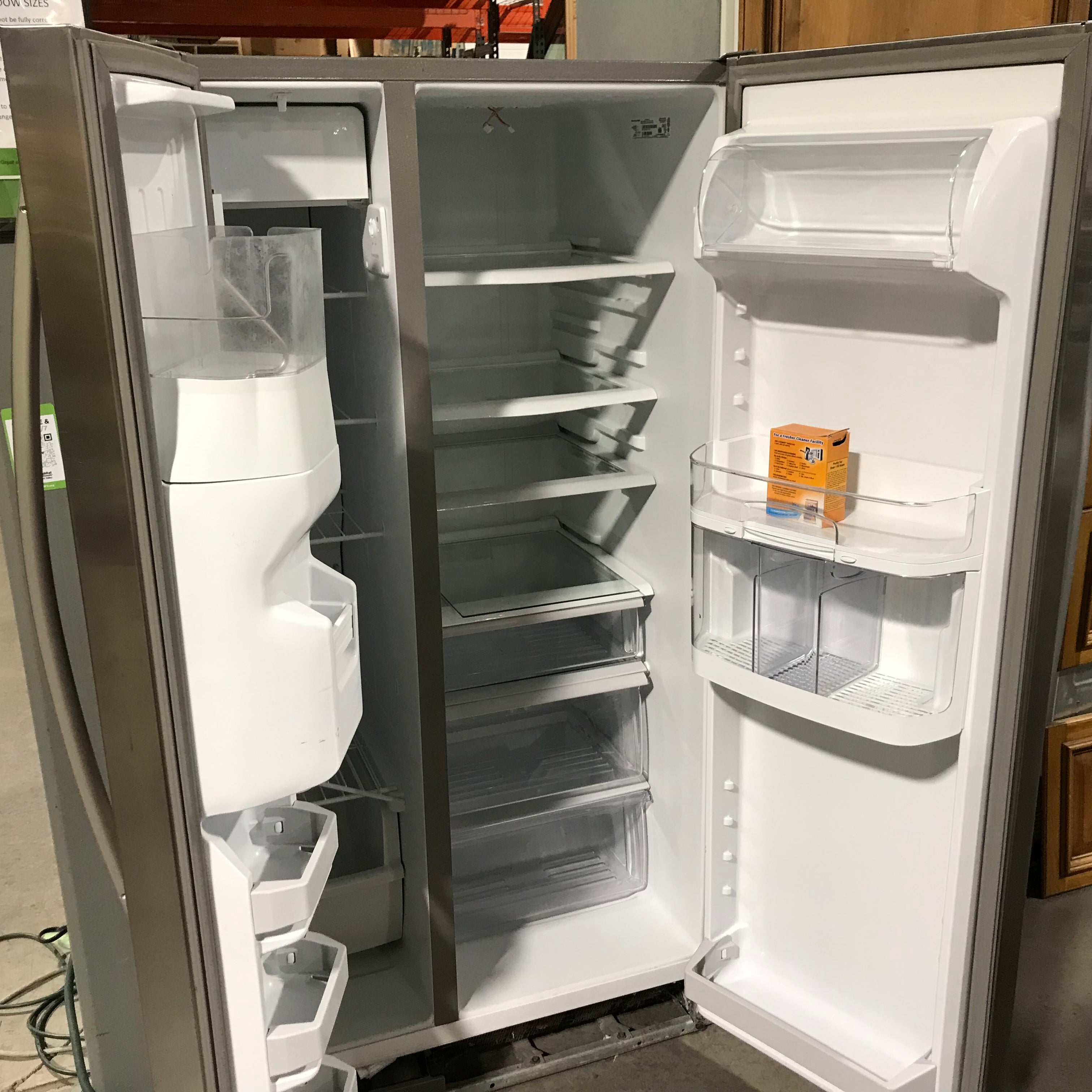 KitchenAid Stainless Steel Side-By-Side Refrigerator 33"x 26"x 66"