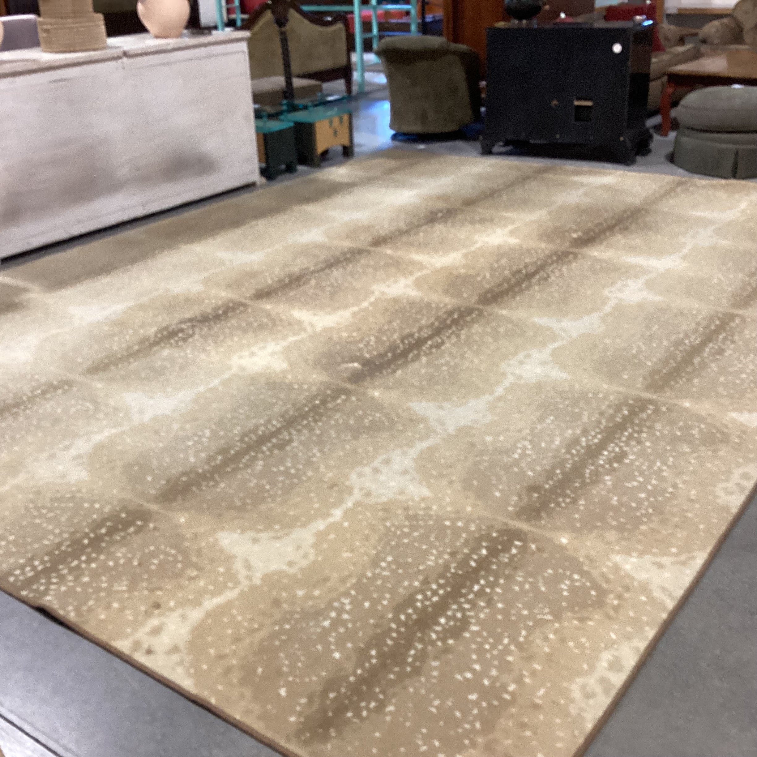 Axis Deer Style Custom Finished Carpet Rug 12'x 16'