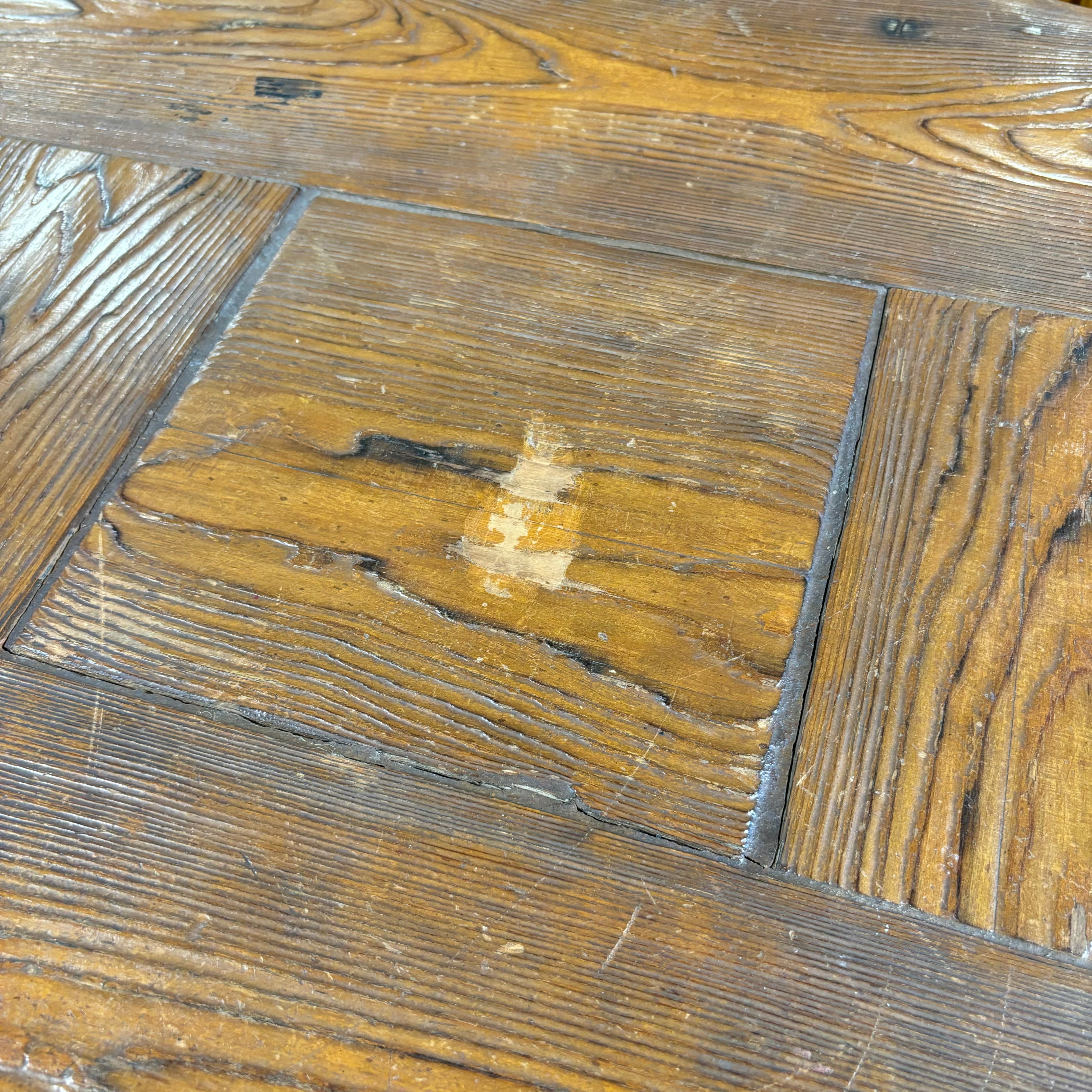Natural Log Style with Carved Detail 5 Drawer Desk 78"x 35"x 27"