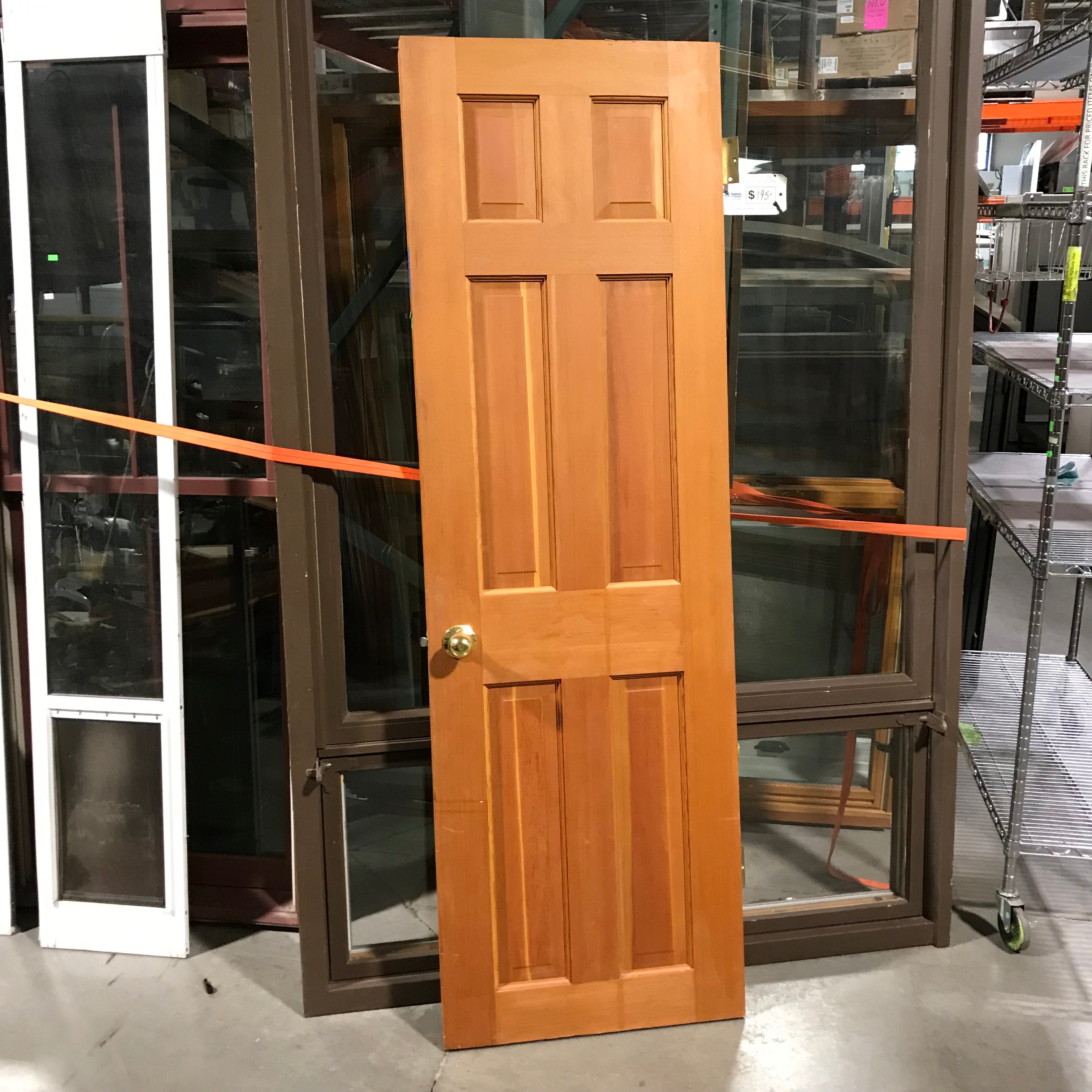 24"x 75.25"x 1.375" Solid Pine 6-Panel Interior Door