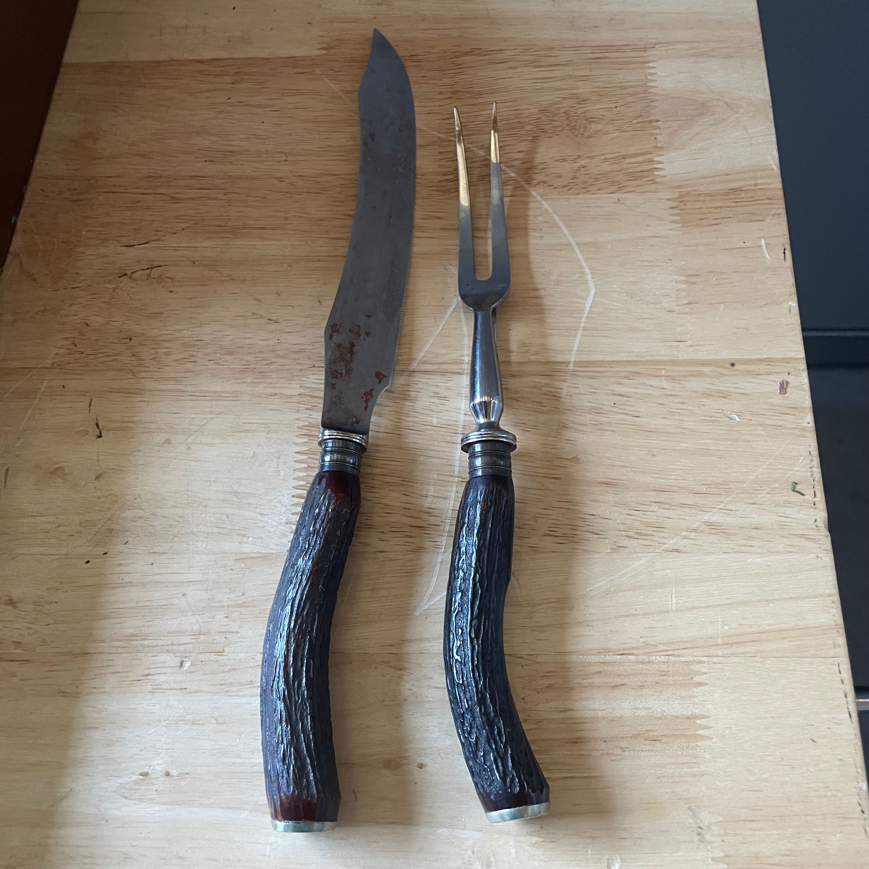 Vintage Set of 14 Pieces Harrison Bros. & Howson Master Steak and Carving Serviceware