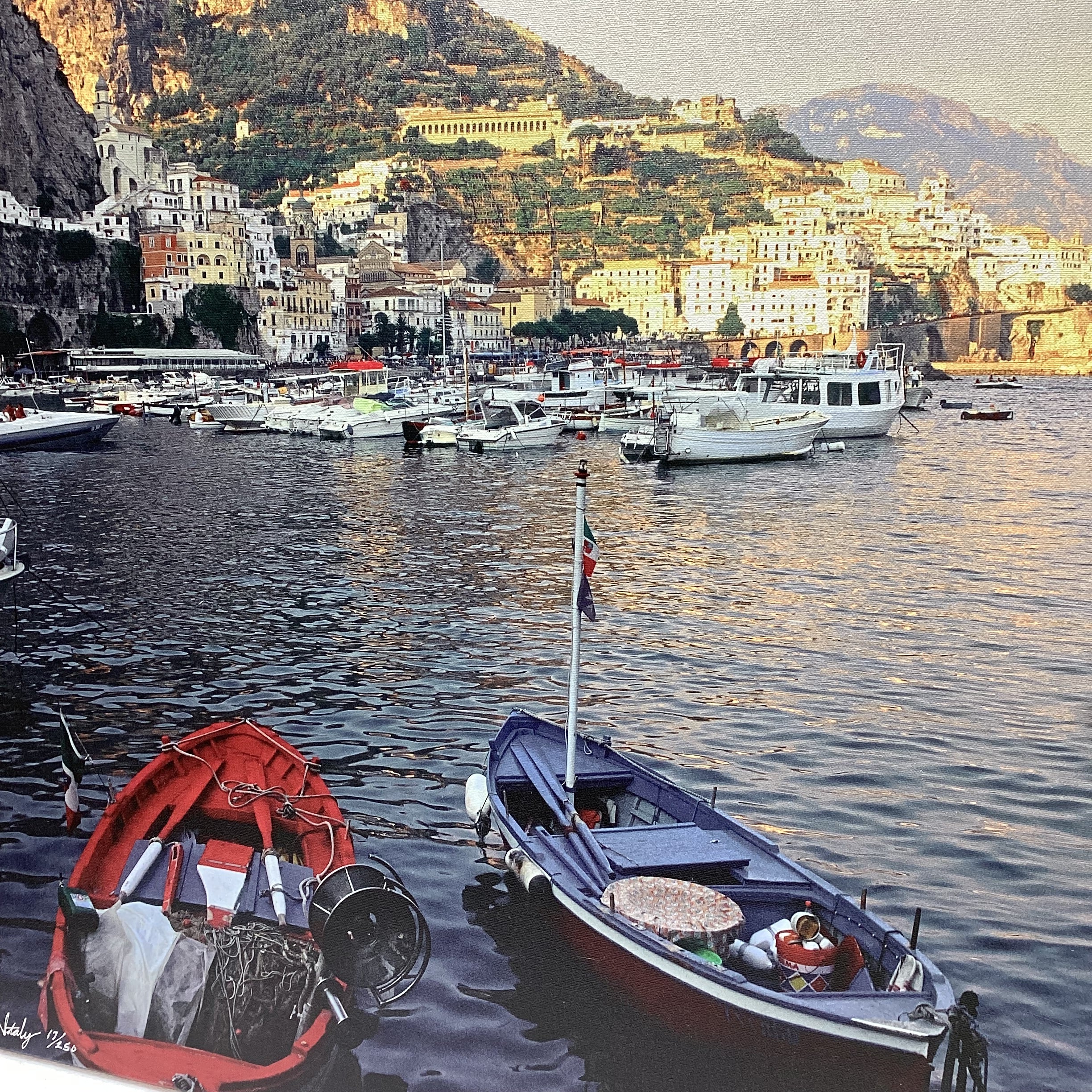 Louis Cantillo Signed "Amalfi, Italy" Limited Edition Canvas Print 30" x 24"