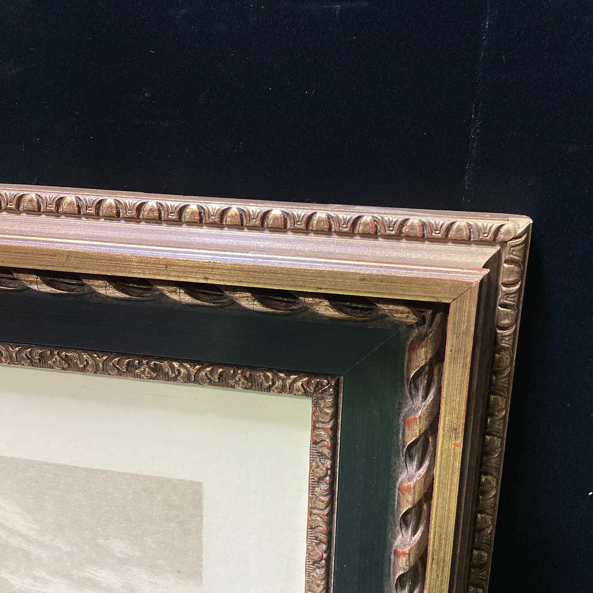 Albrecht Bruck Signed Wartburg Castle, Eisenach, Germany Etching In Gold & Black Frame 31.5" x 25.5"