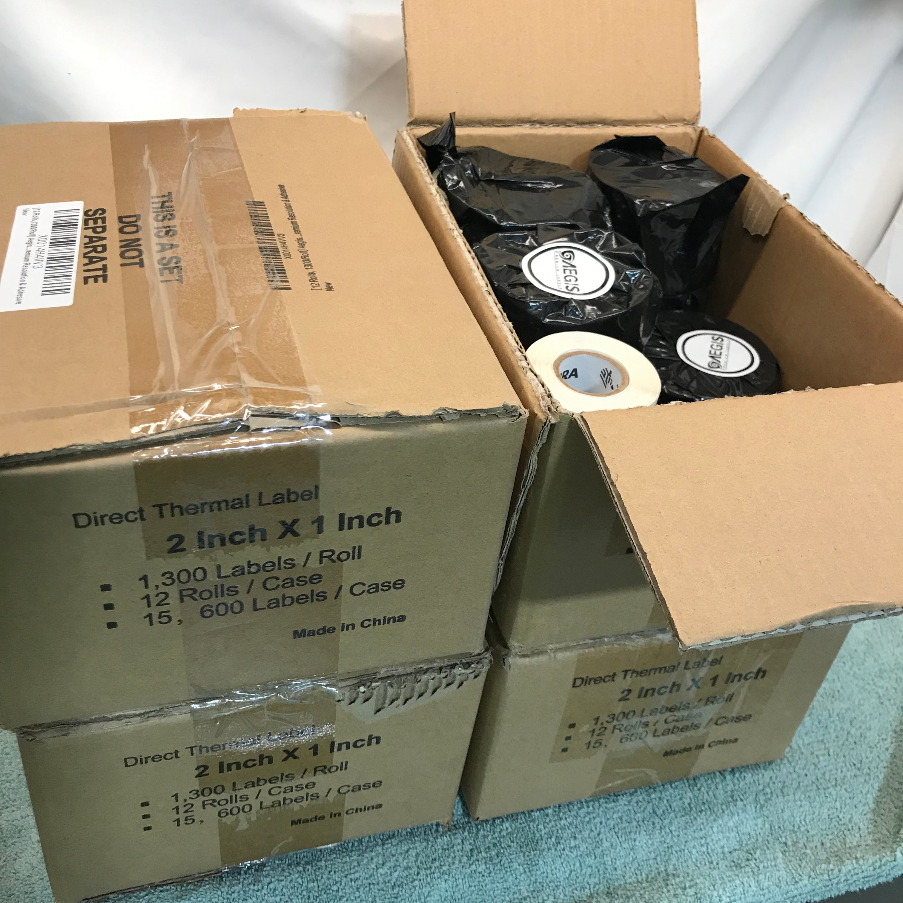 Aegis Direct Thermal Label LOT Of 4 Boxes (45 Roll Count)