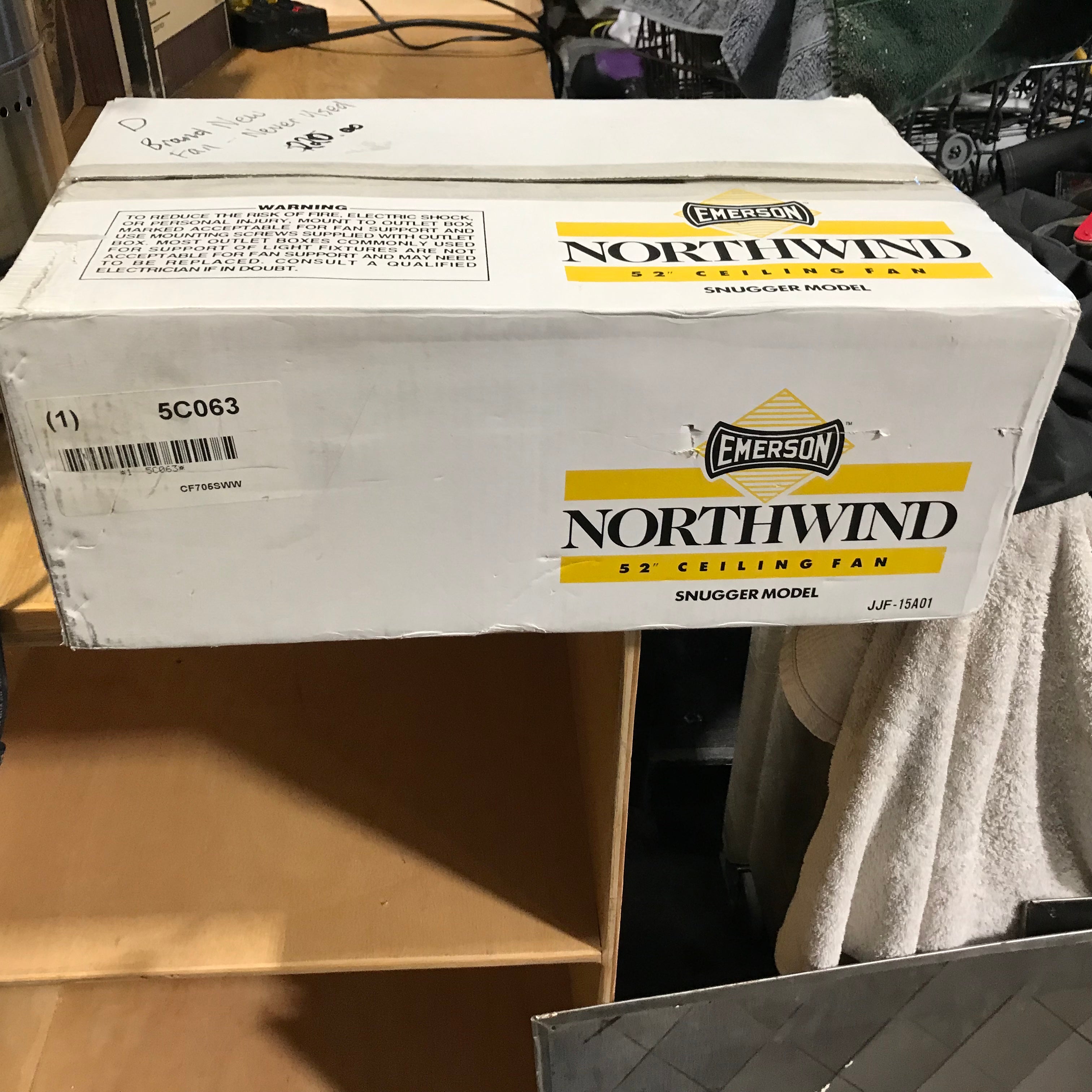 Northwind Snugger 52" Ceiling Fan (New In Box)