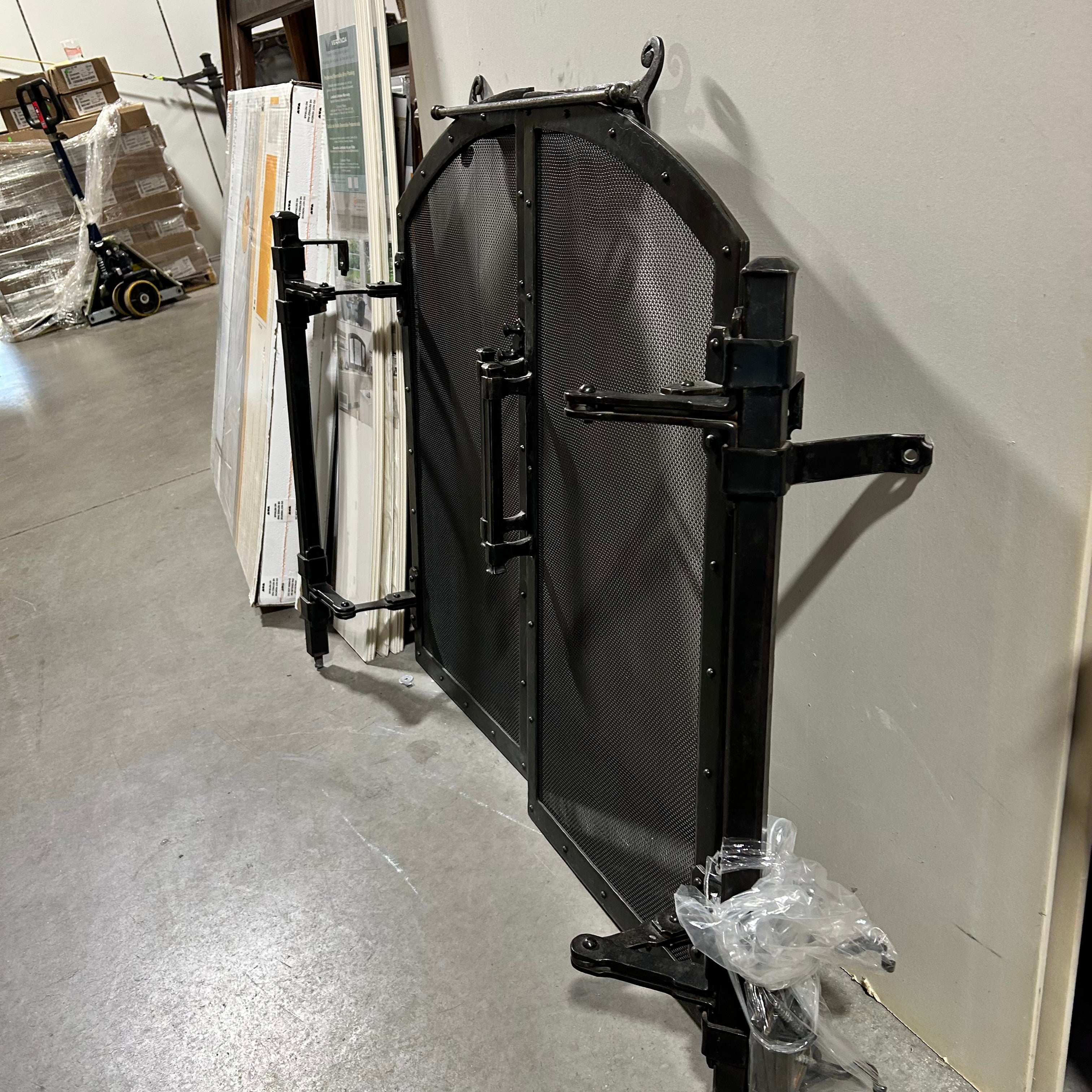 36"x 36" Small Hand Forged Fireplace Screen