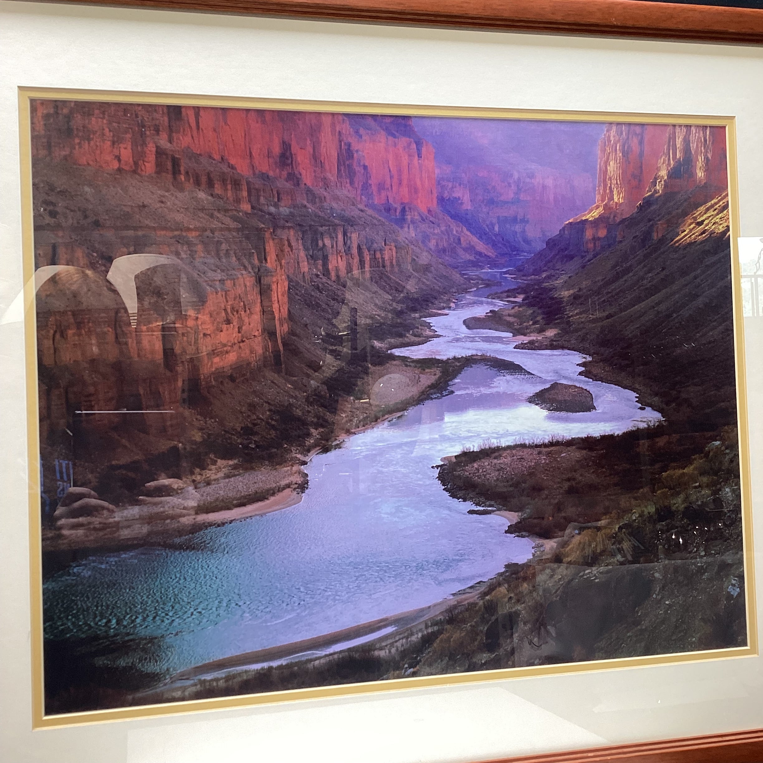 Joseph Holmes "The Colorado River at Nankoweap, Grand Canyon" Framed Photograph 30" x 22.5"