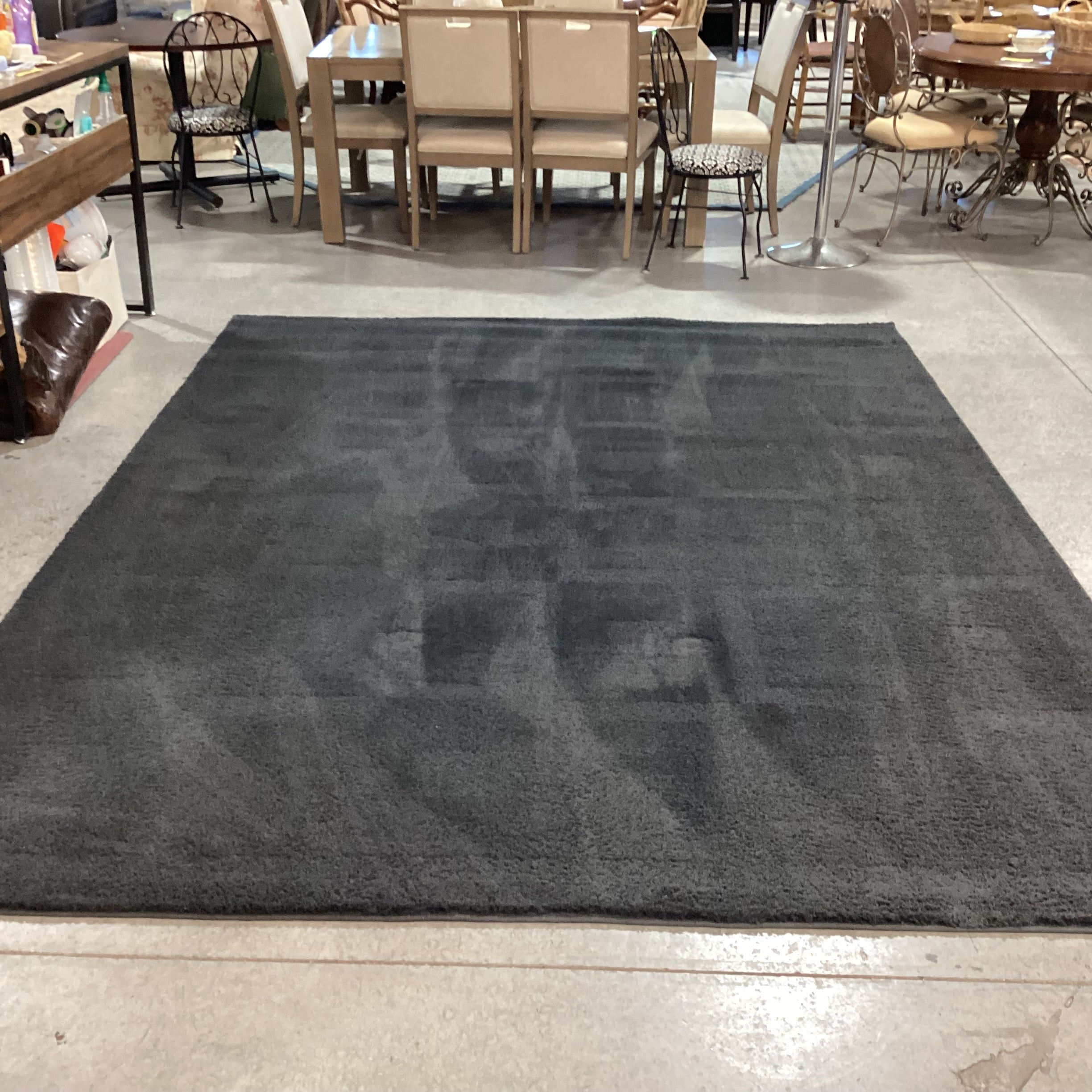 DahDoul Stone Black High Pile Rug