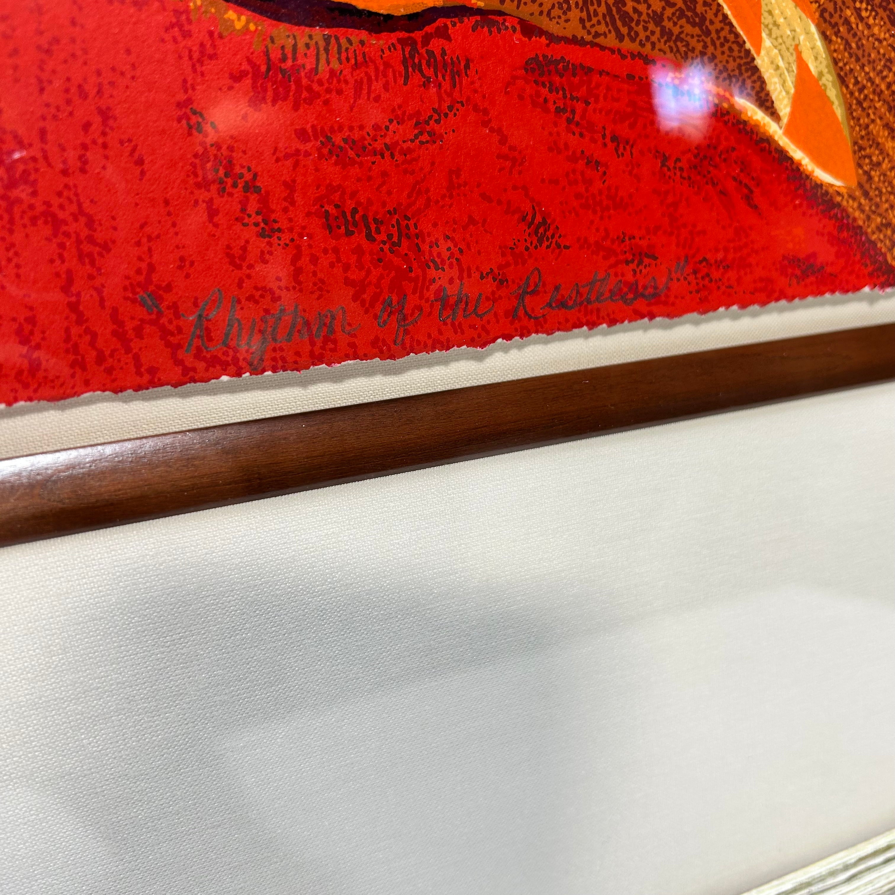 Earl Biss "Rhythm Of The Restless"Signed Serigraph 45"x 38"