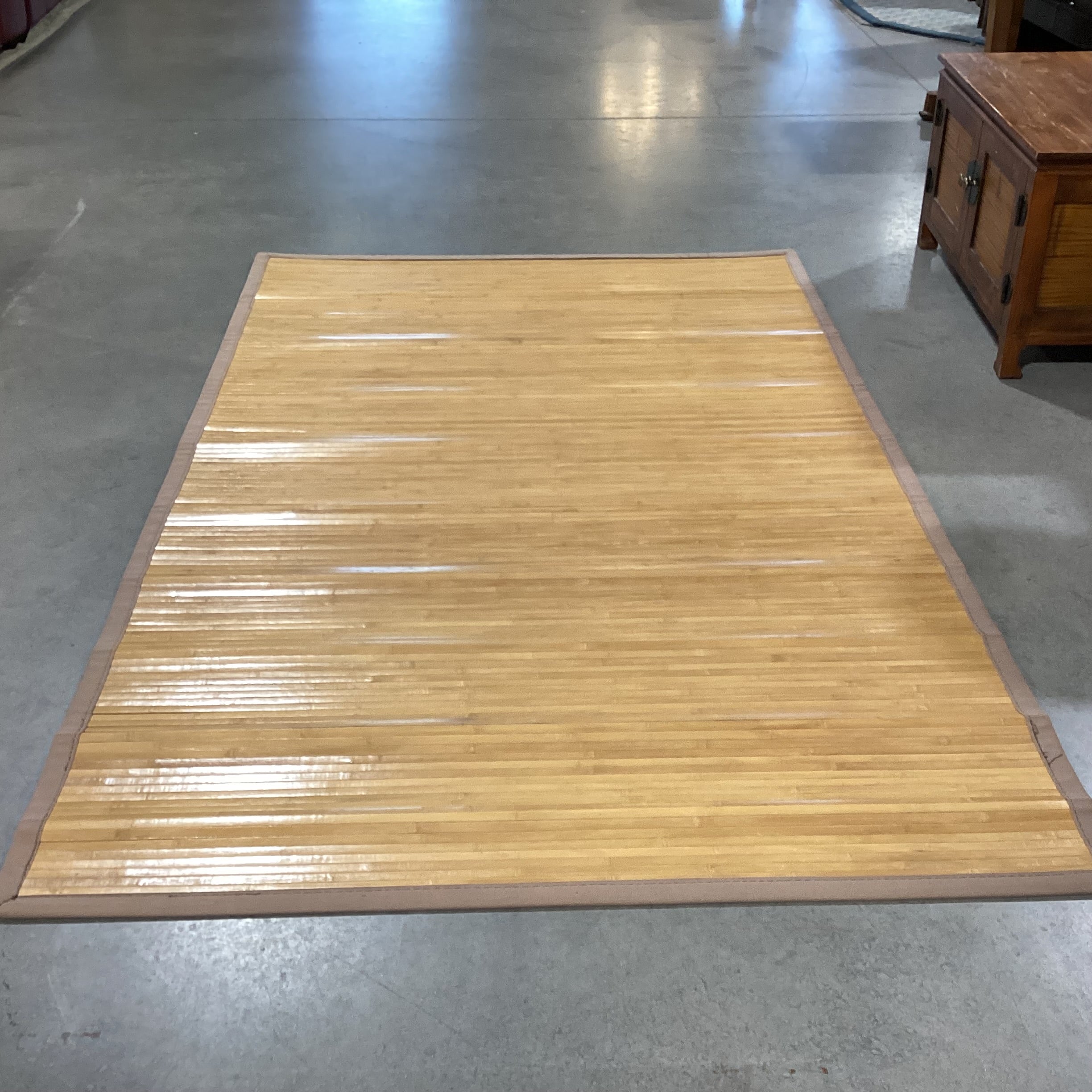 Bamboo with Border & Backing Mat Rug 5' x 7'9"