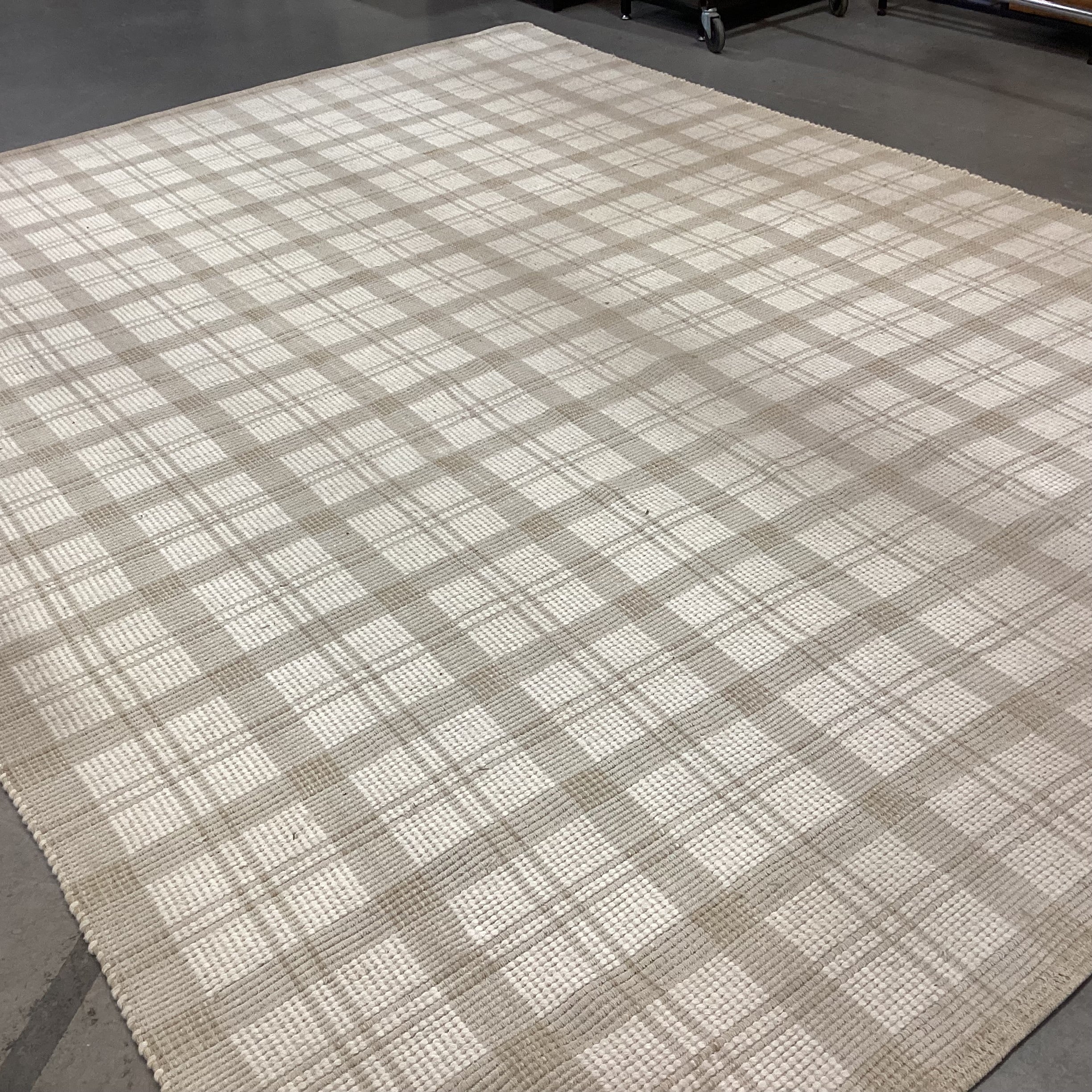 Magnolia Home & Loloi Ryder Beige Ivory  Wool & Cotton Woven Rug 8'6"x 11'6"