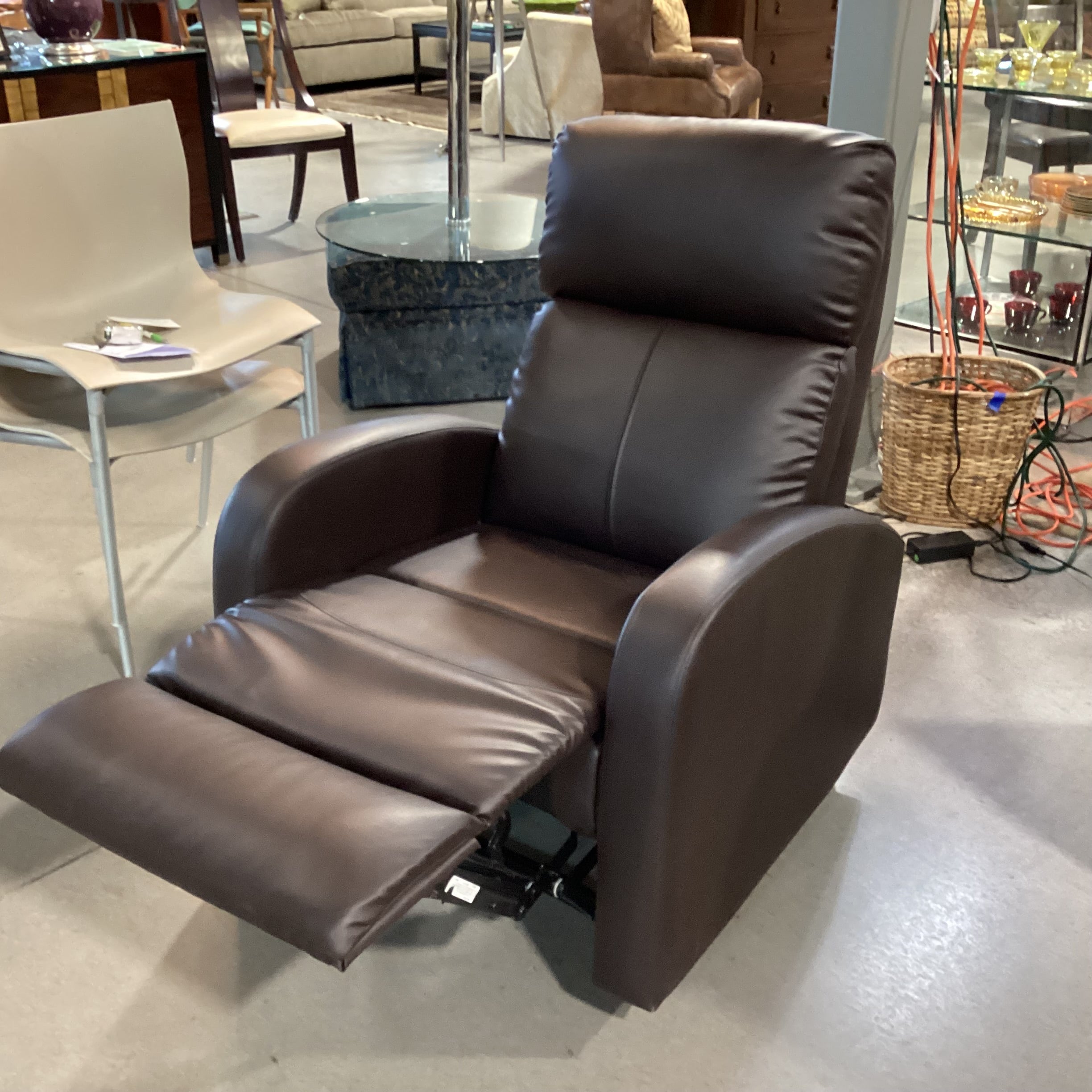 Faux Leather Manual Recliner Chair 29"x 34" to 50"x 41"