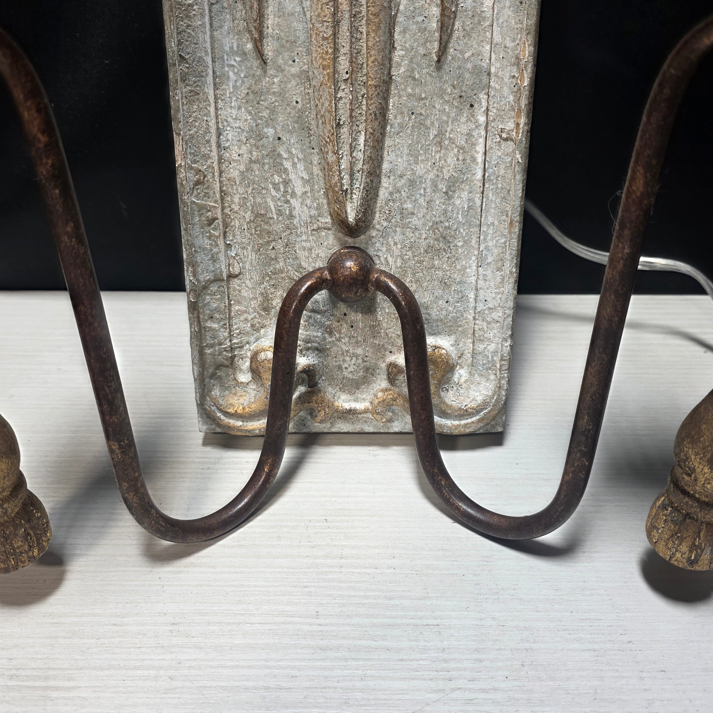 Rustic French Demanor Wall Sconce 11"x5"x20"