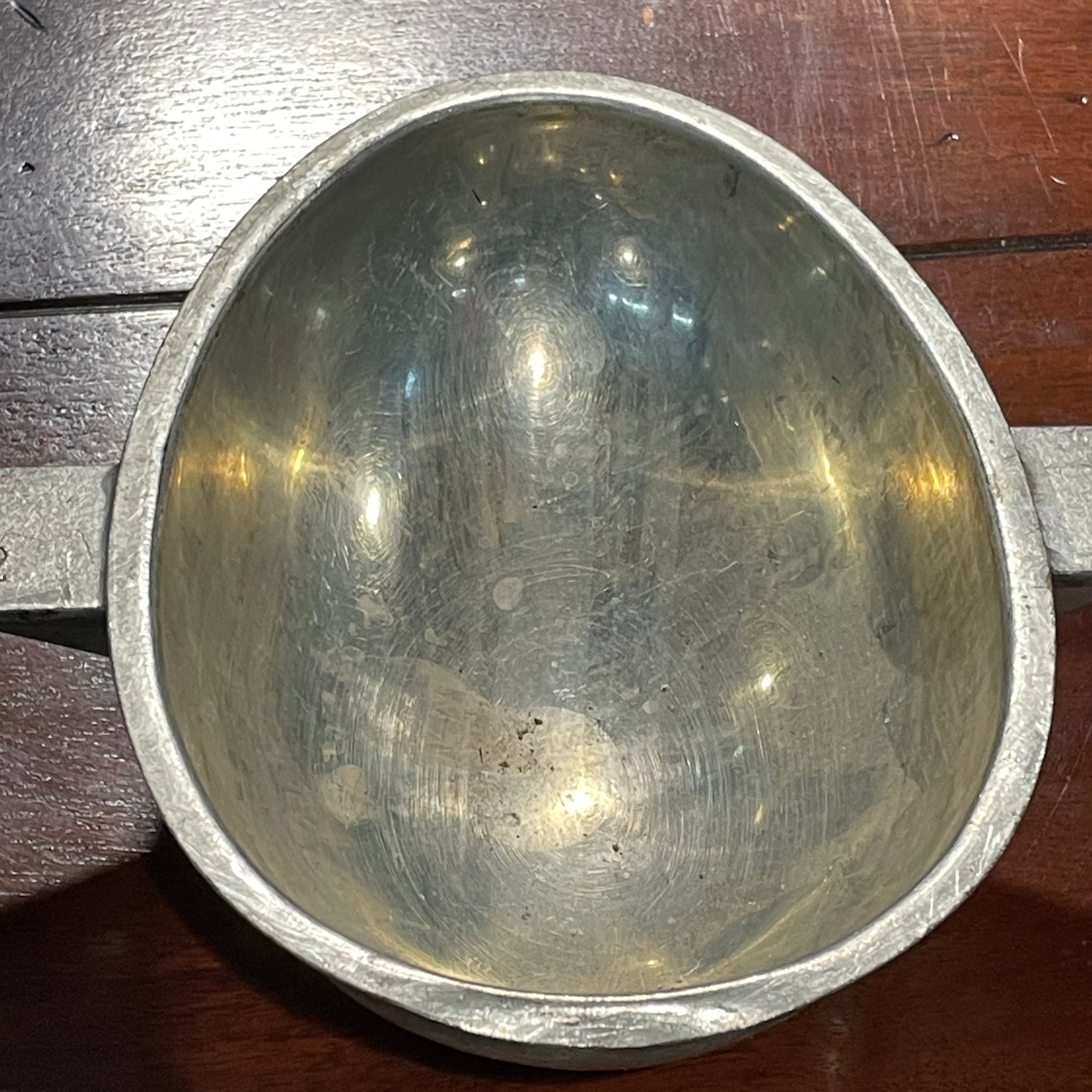 Antique Letang Fils Tin Plated Iron Chocolate Easter Egg Mold, 7.75"x 6.5"