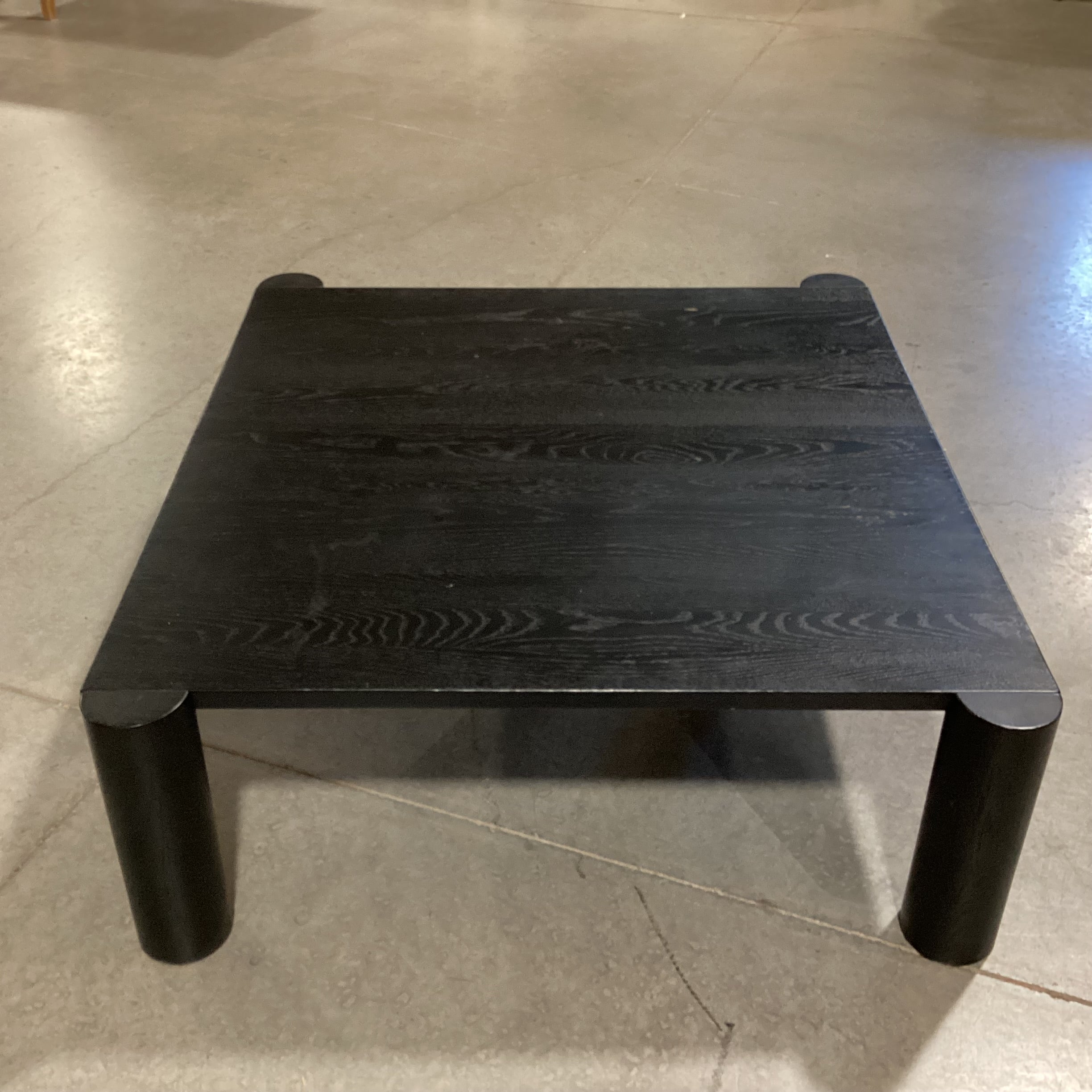 Moes Home Post Black Oak Coffee Table 40"x 36"x 13.5"