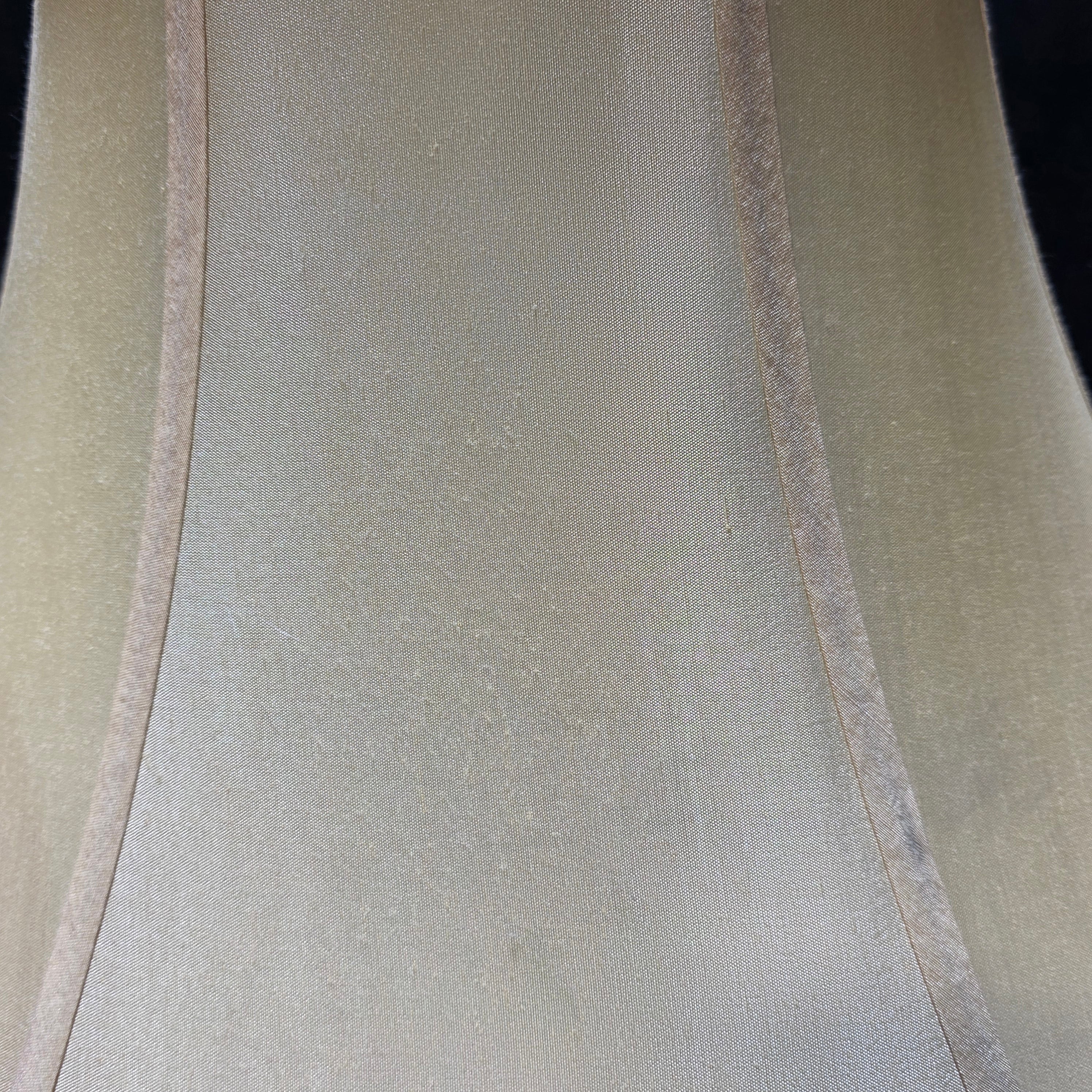 John James Inc. Vintage Table Lamp with Gold-Cream Shade 17"x12"x27"