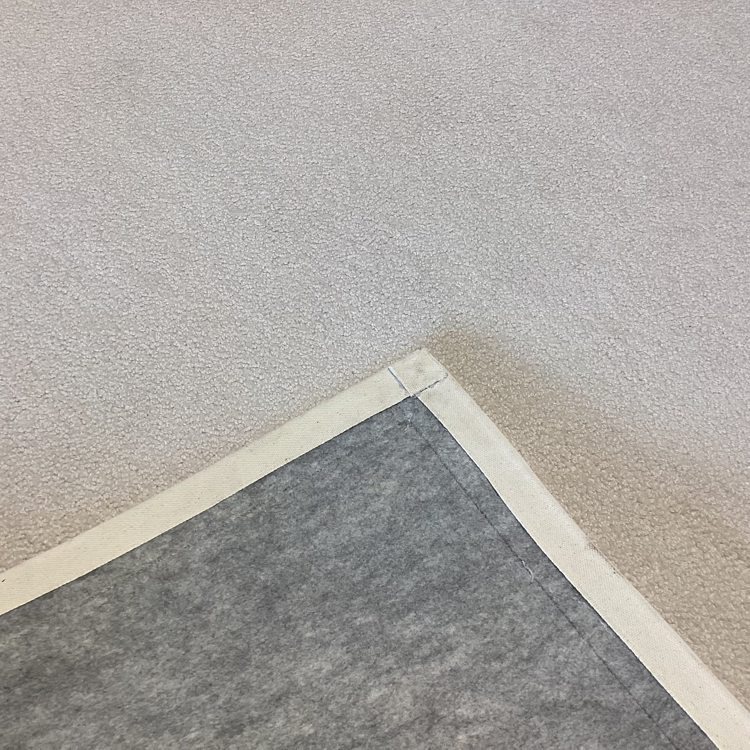 Custom Ivory & Cream Cut & Loop Wool with Border Rug 11' 7" x 13'
