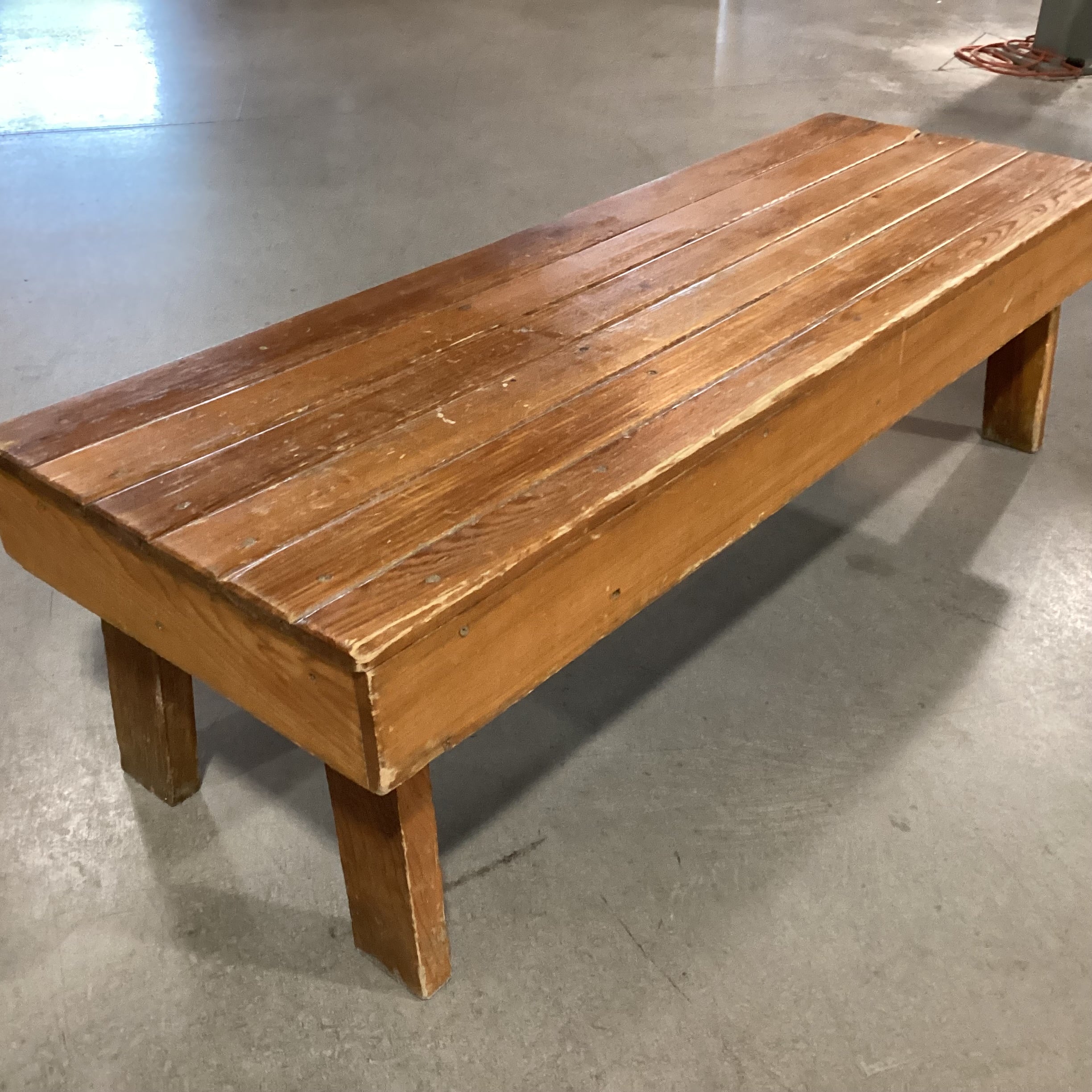 Vintage Hand Crafted Plank Bench Coffee Table 57"x 19"x 16"