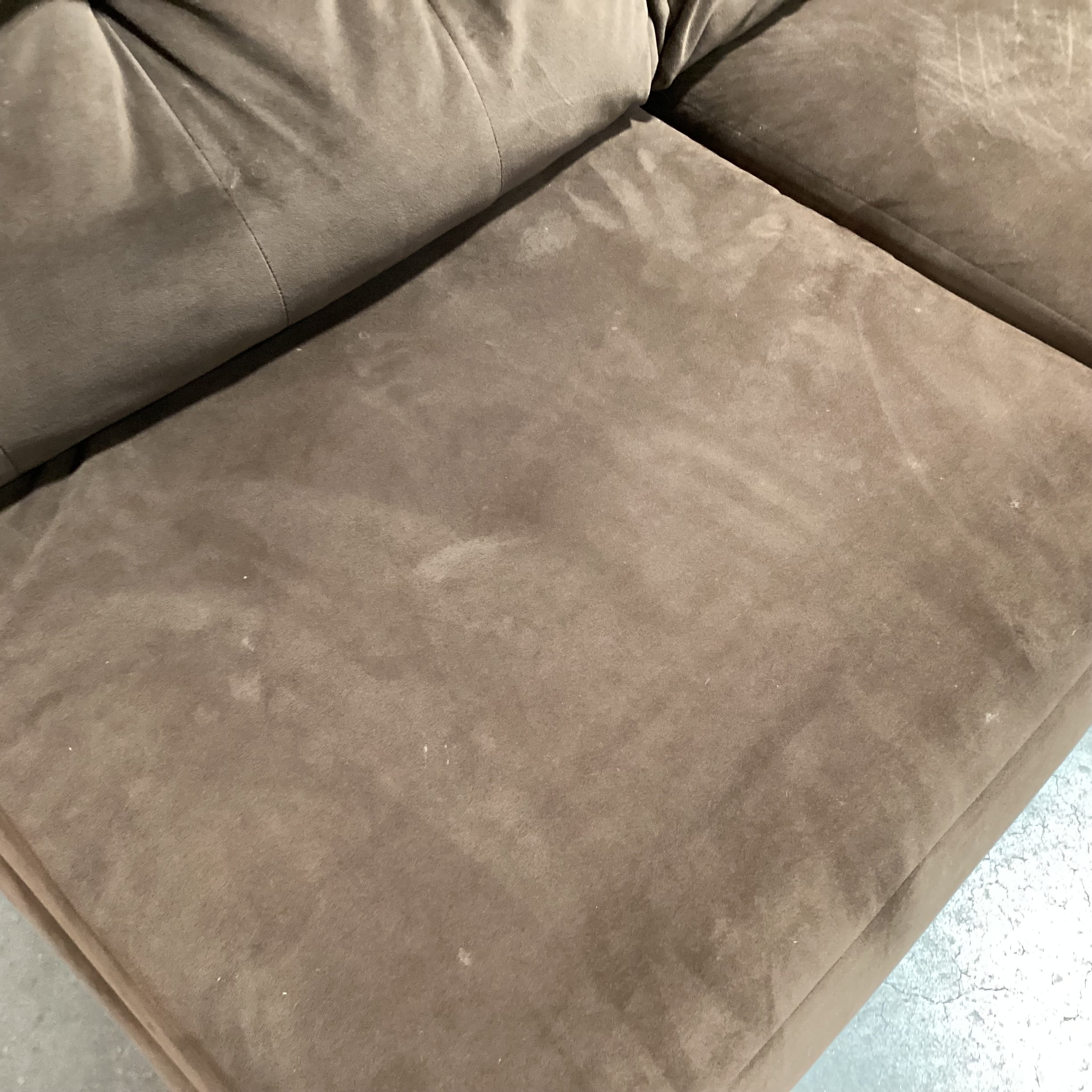 Brown Micro Plush Armless Loveseat Sofa 62"x 40"x 34"