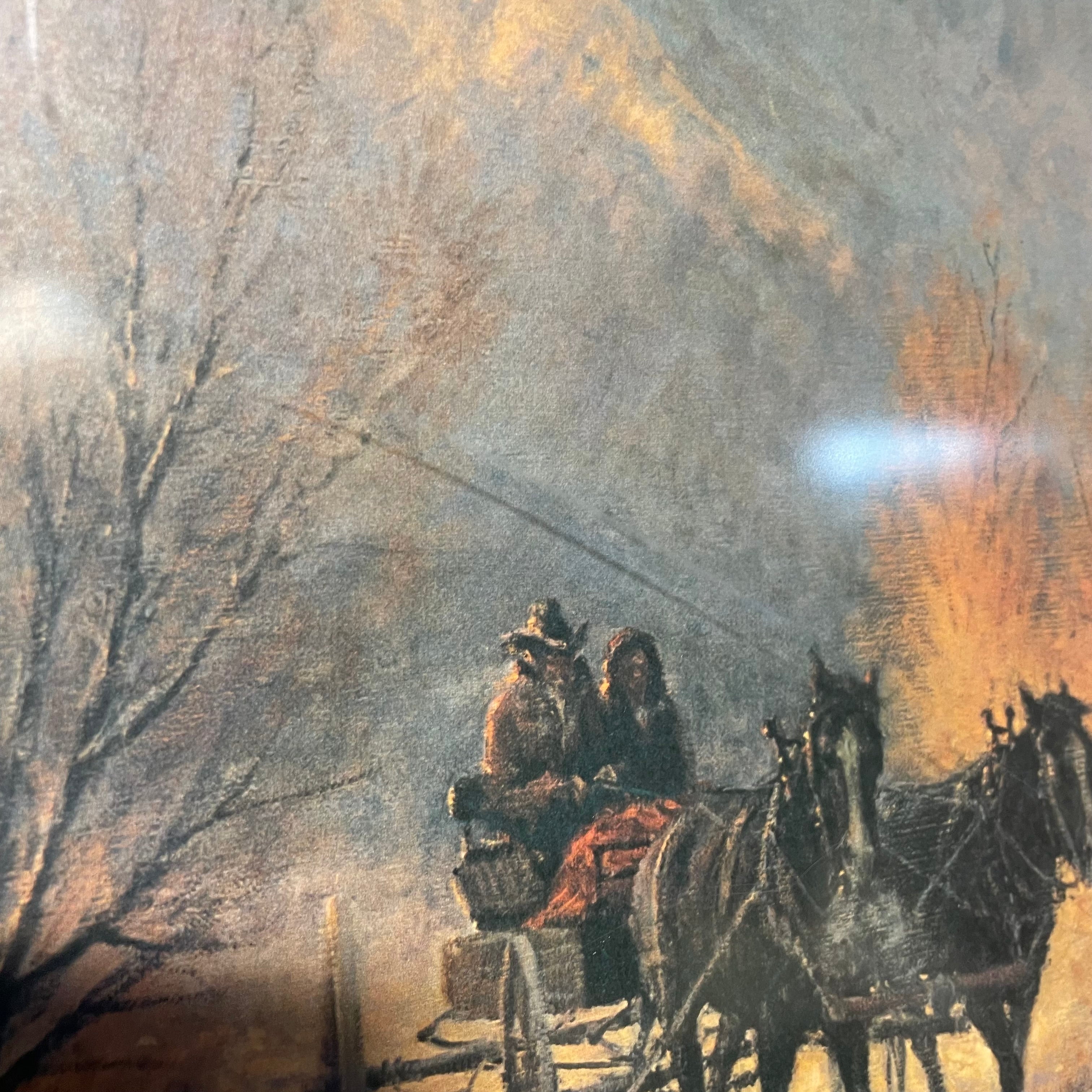 G. Harvey Signed Limited Edition "Times Remembered" Print In Silver Plexiglass Frame 34" x 24"