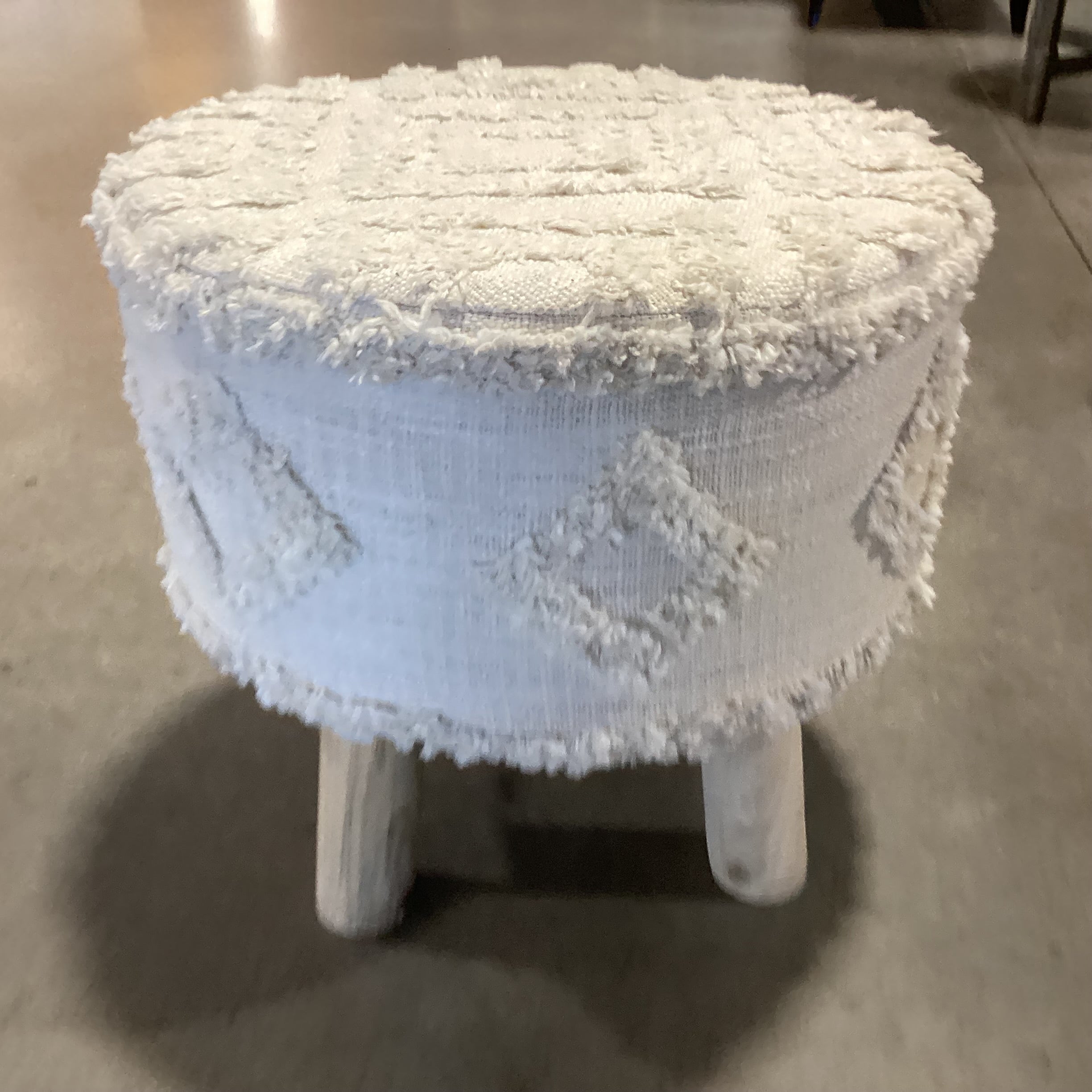 Locklie Boho Stool Ottoman 17" Diameter x 16"