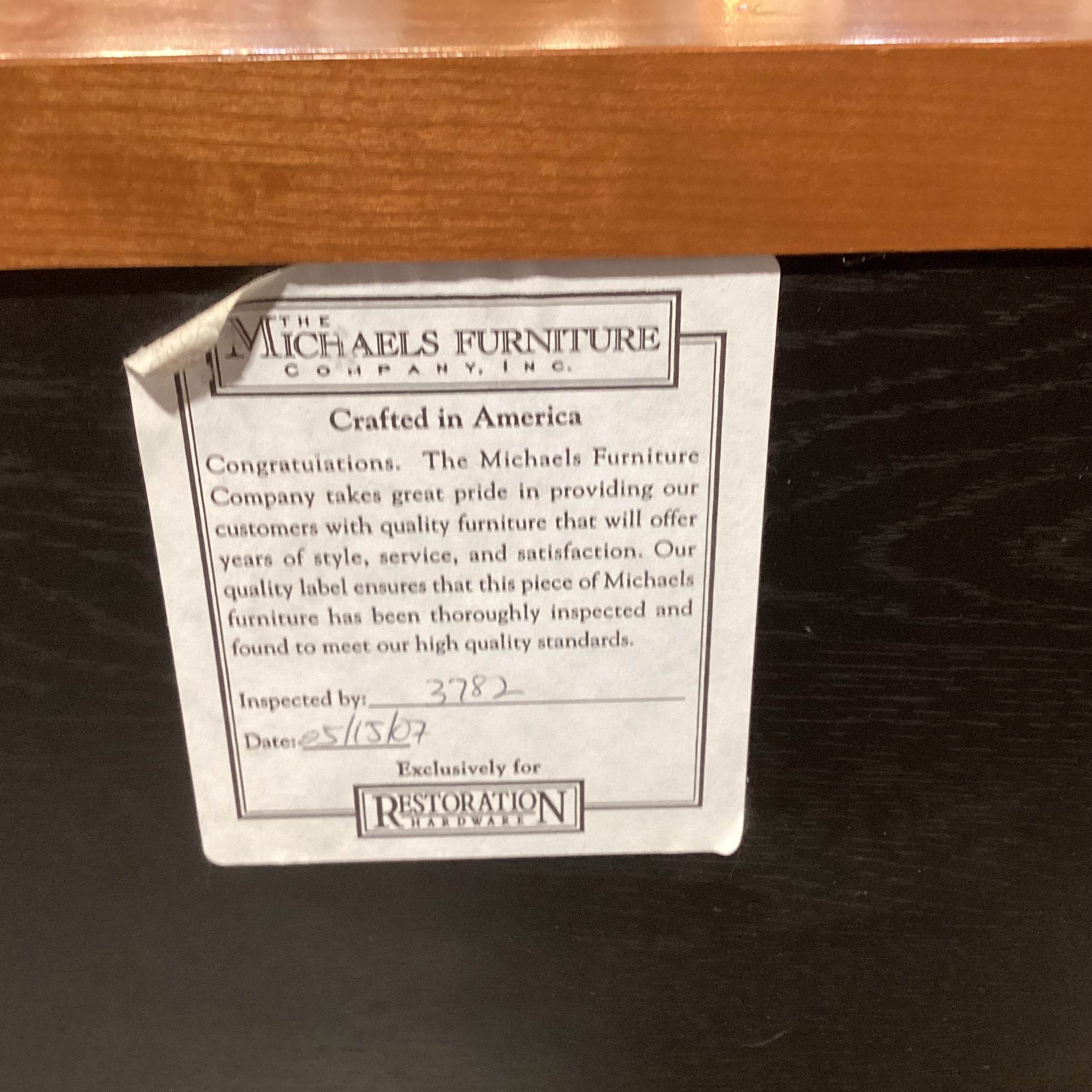 Restoration Hardware Solid Cherry 4 Drawer Nightstand 34"x 21.5"x 27"