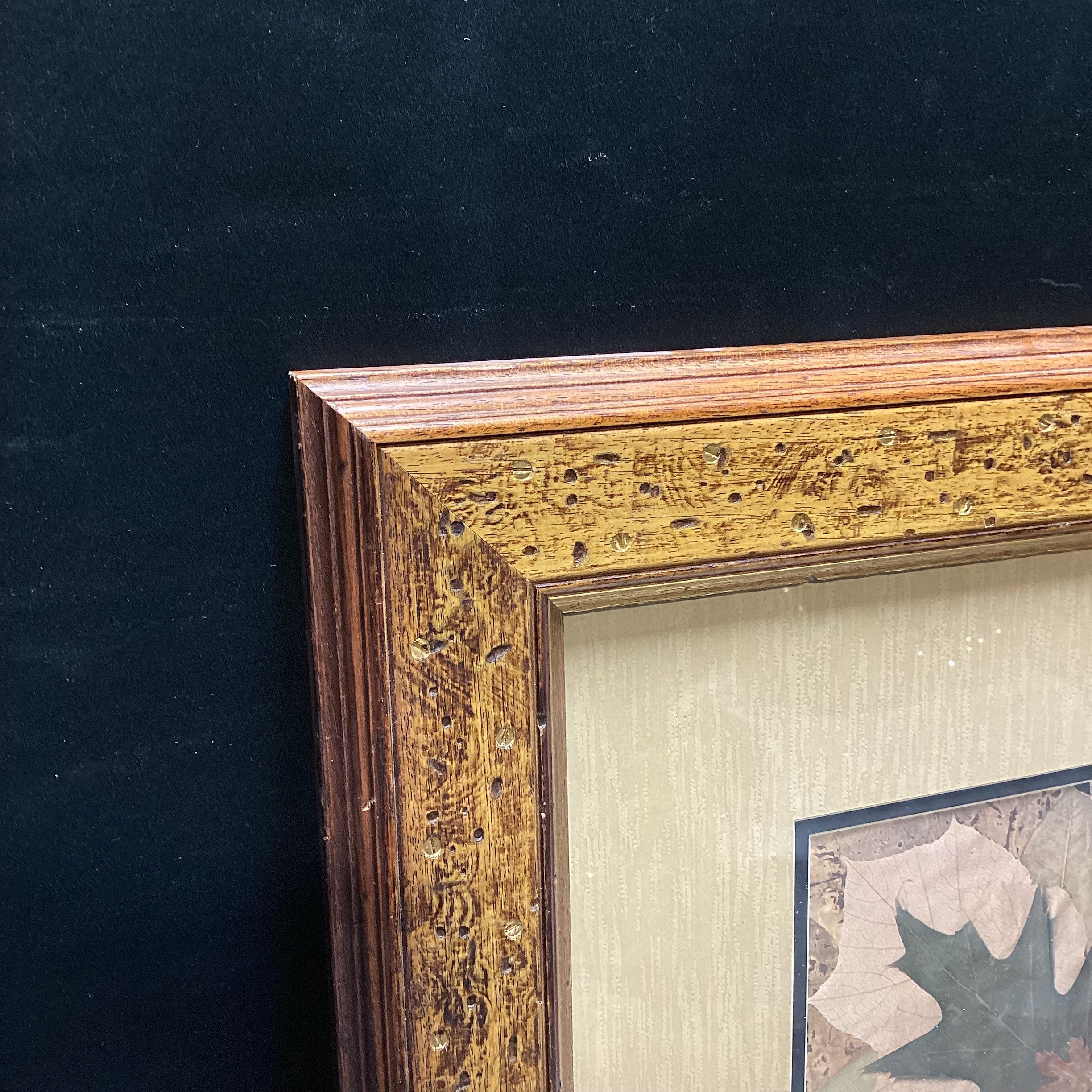 Pamela Gladding "Elk" Nature Collage Print In Wooden Frame 31" x 29"